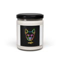 Neon Dog Art Soy Candle | Meeting Humor, Dry Office Meme