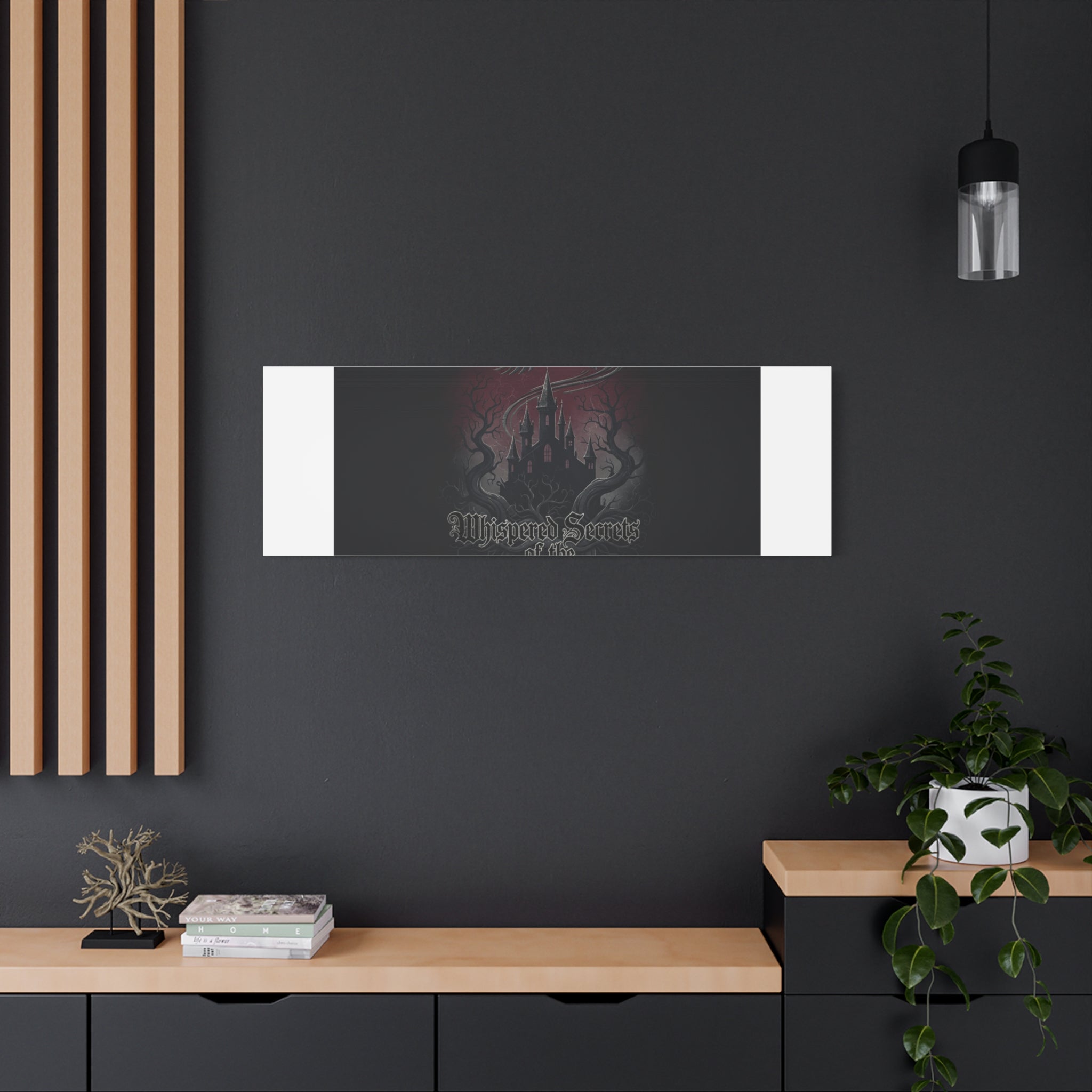 Whispered Secrets of the Shadows Castle Wall Art, Matte Canvas | Gothic Medieval Decor