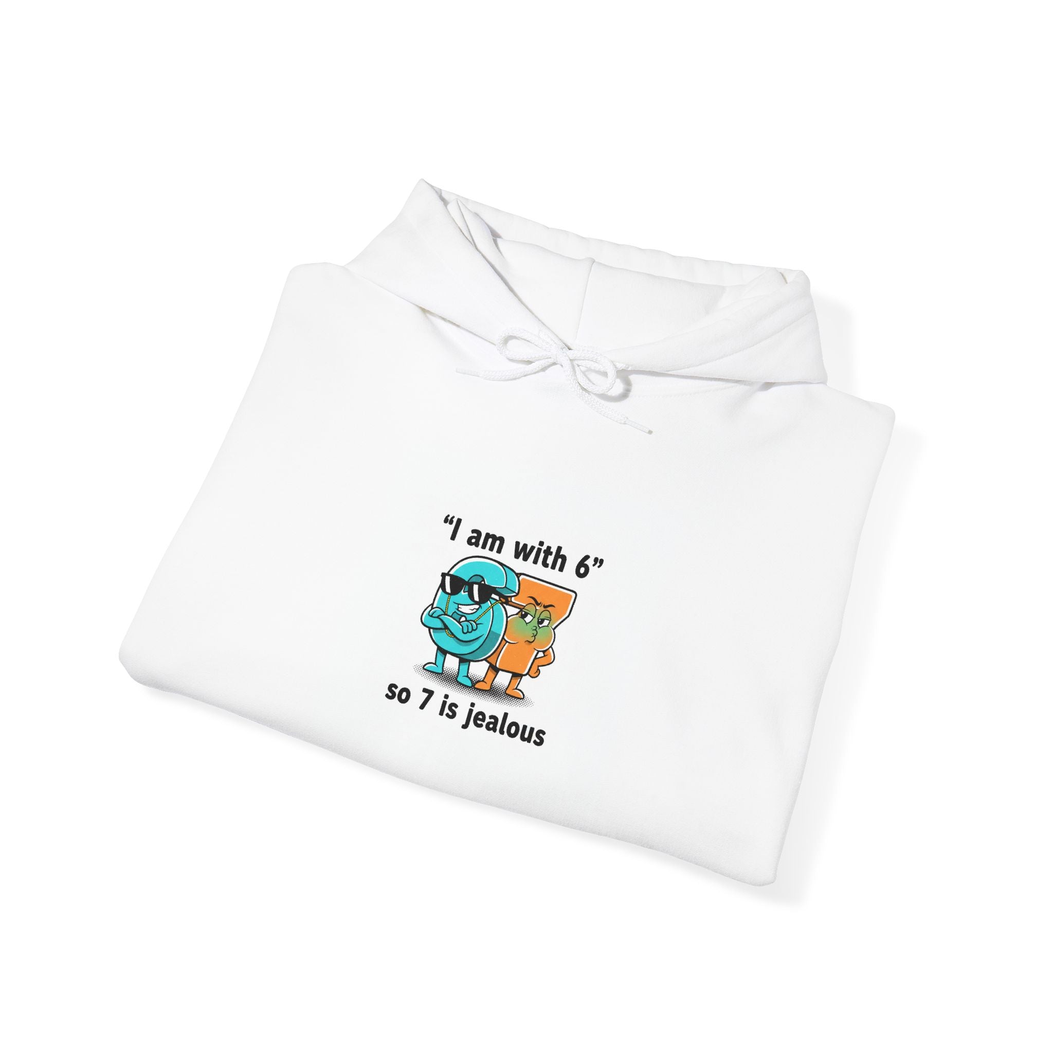 "I Am With 6" Funny Math Joke Hoodie | Meme Graphic Sweatshirt