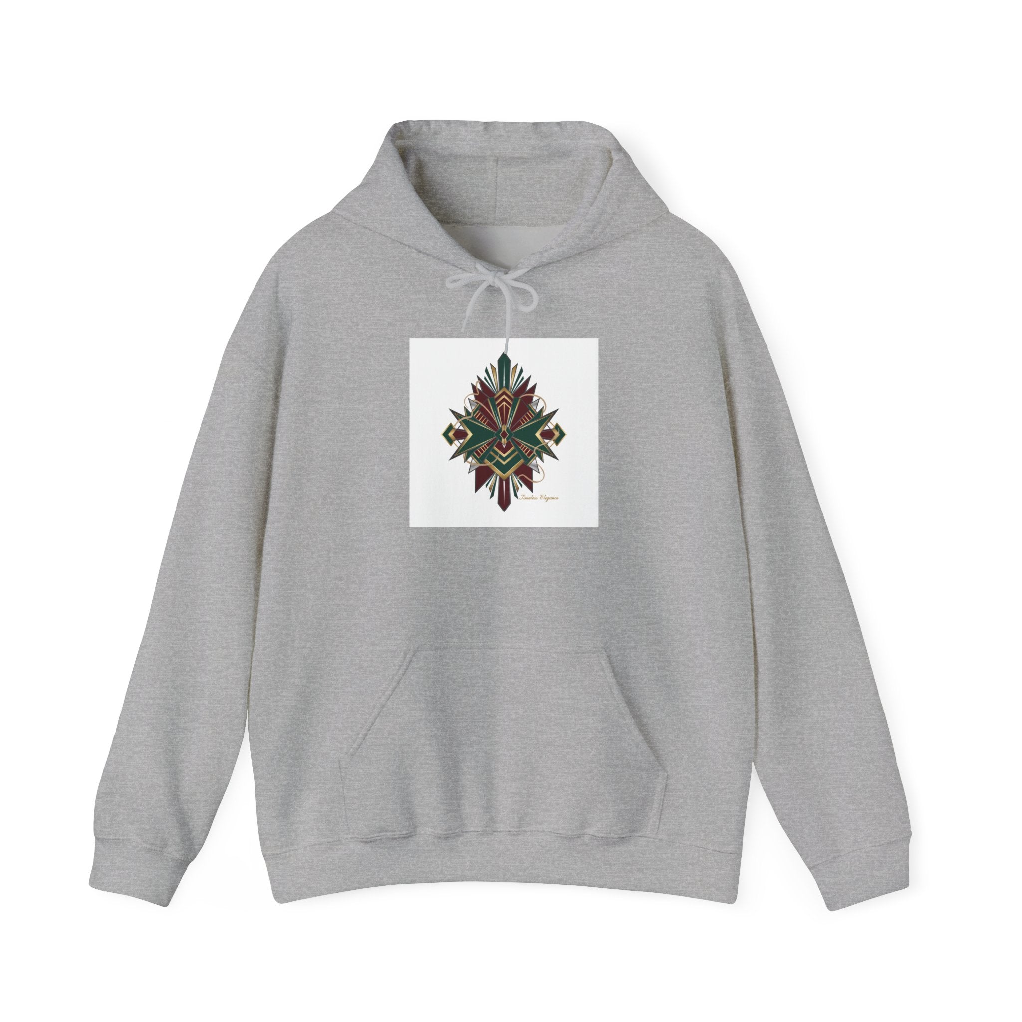 Dark Geometric Crest Hoodie | Gothic Occult Art Sweatshirt