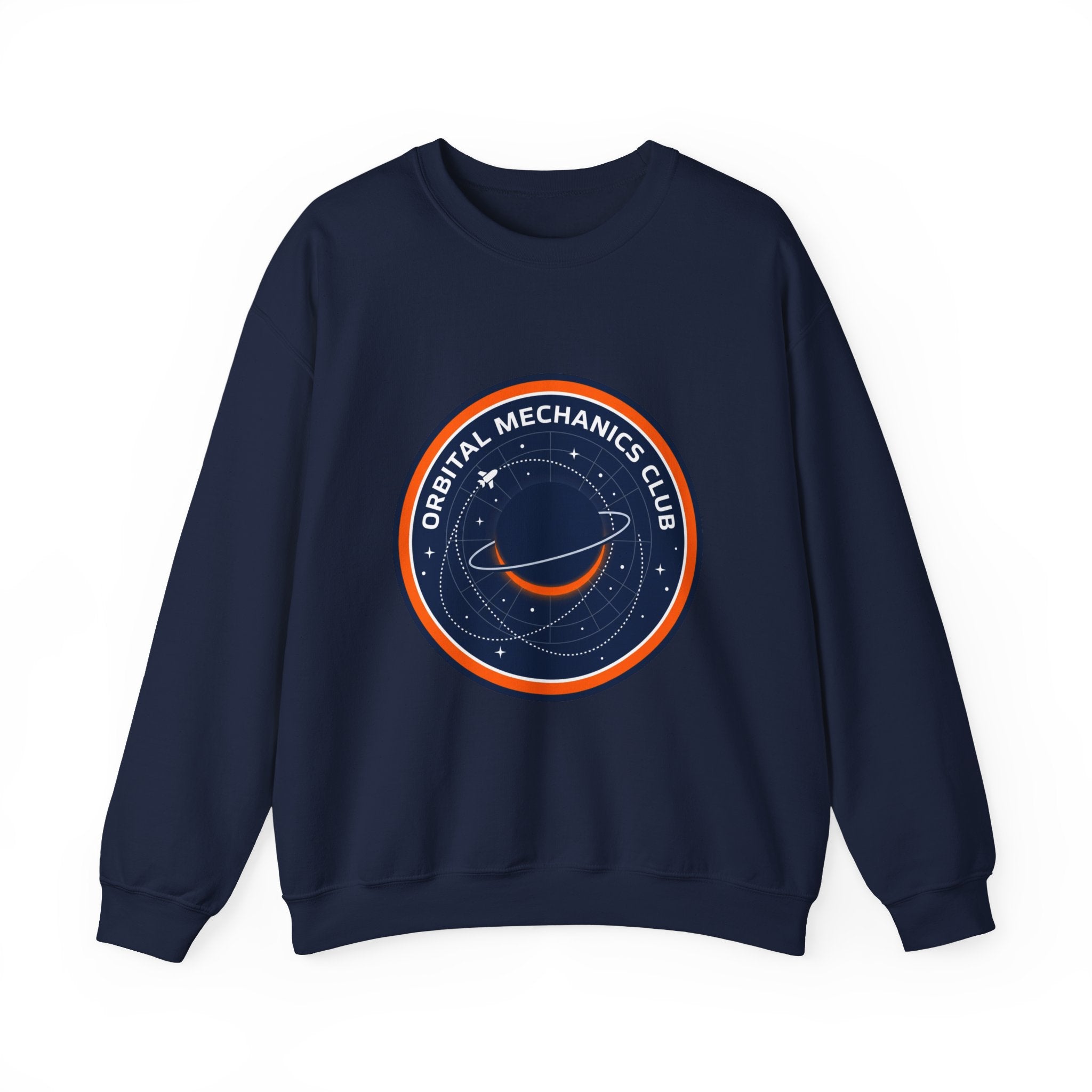 Orbital Mechanics Club Sweatshirt | mission patch, space science