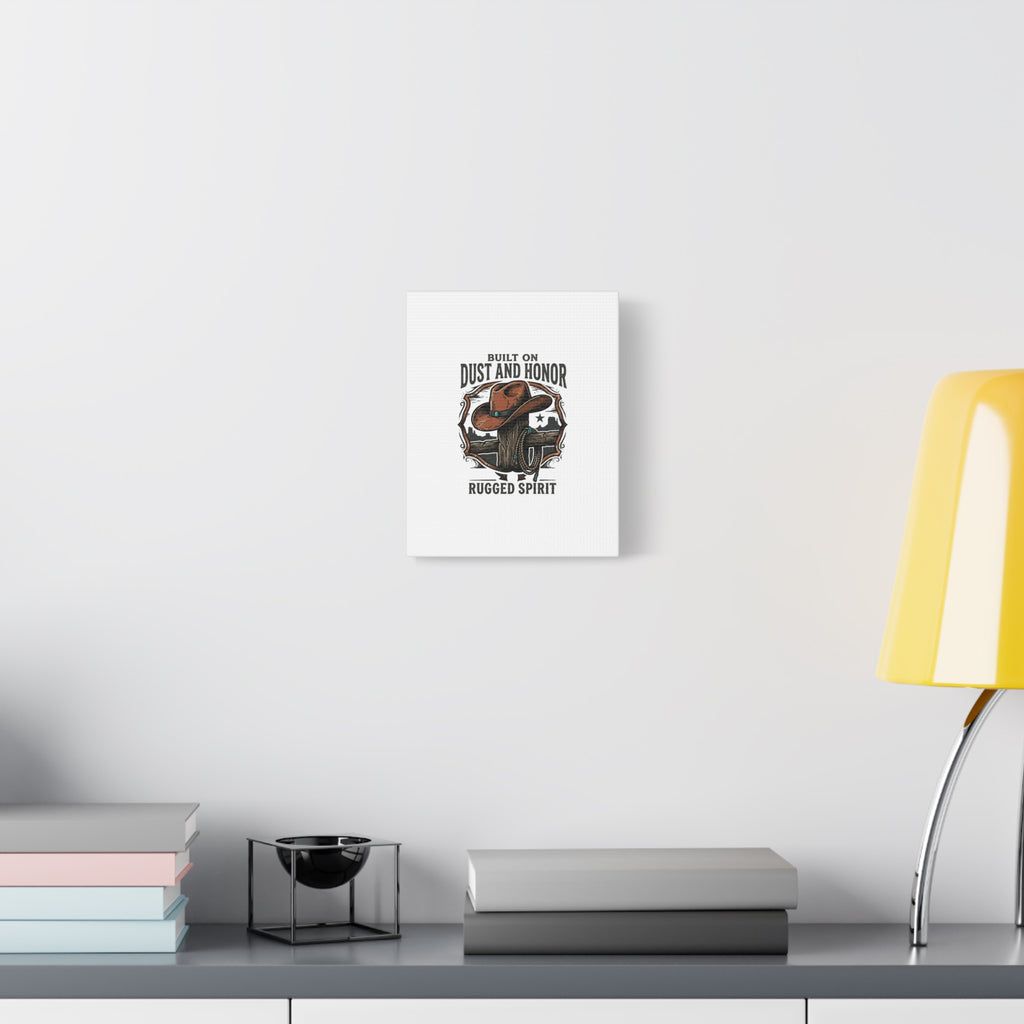 Built on Dust and Honor Canvas | Western cowboy, vintage Americana