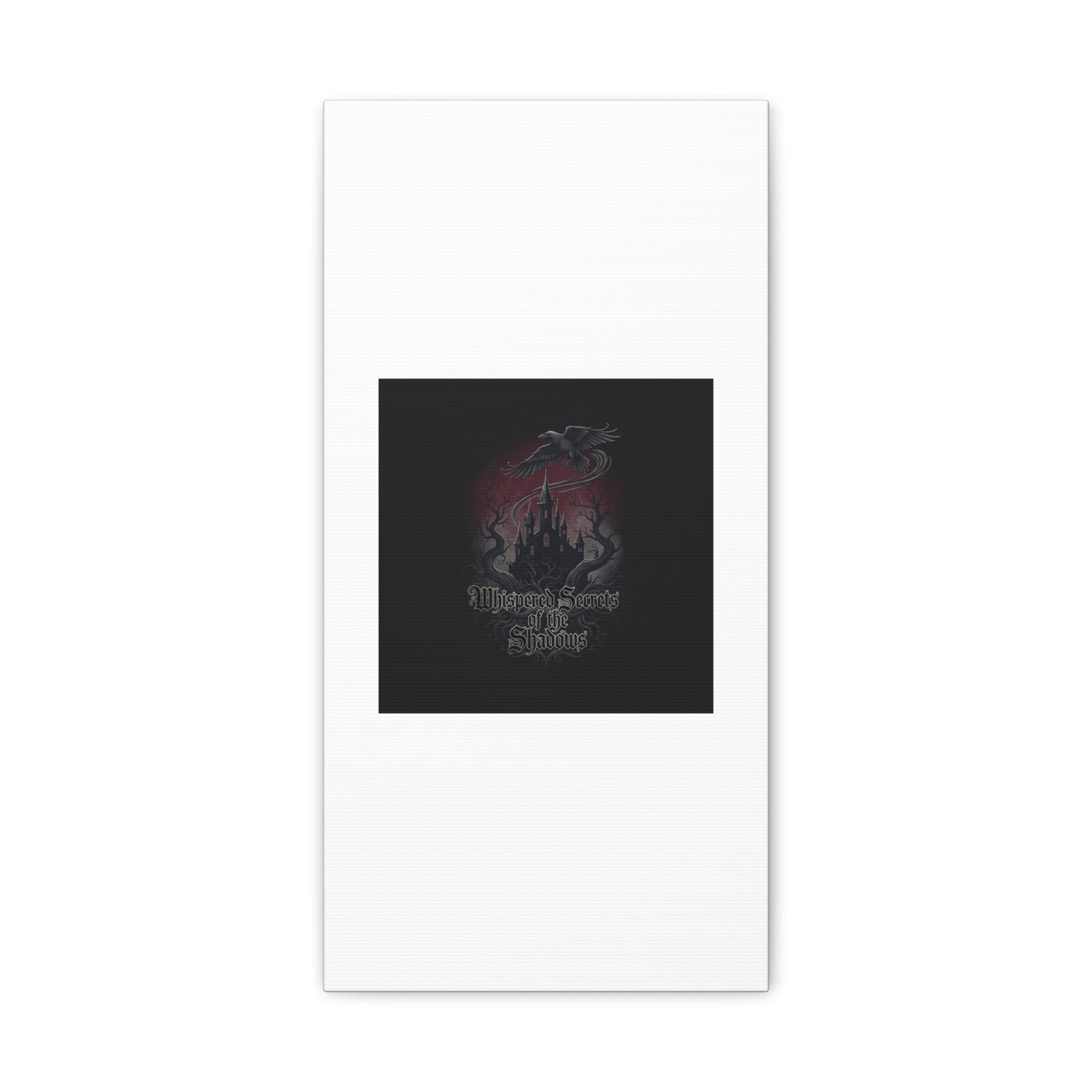 Whispered Secrets of the Shadows Castle Wall Art, Matte Canvas | Gothic Medieval Decor