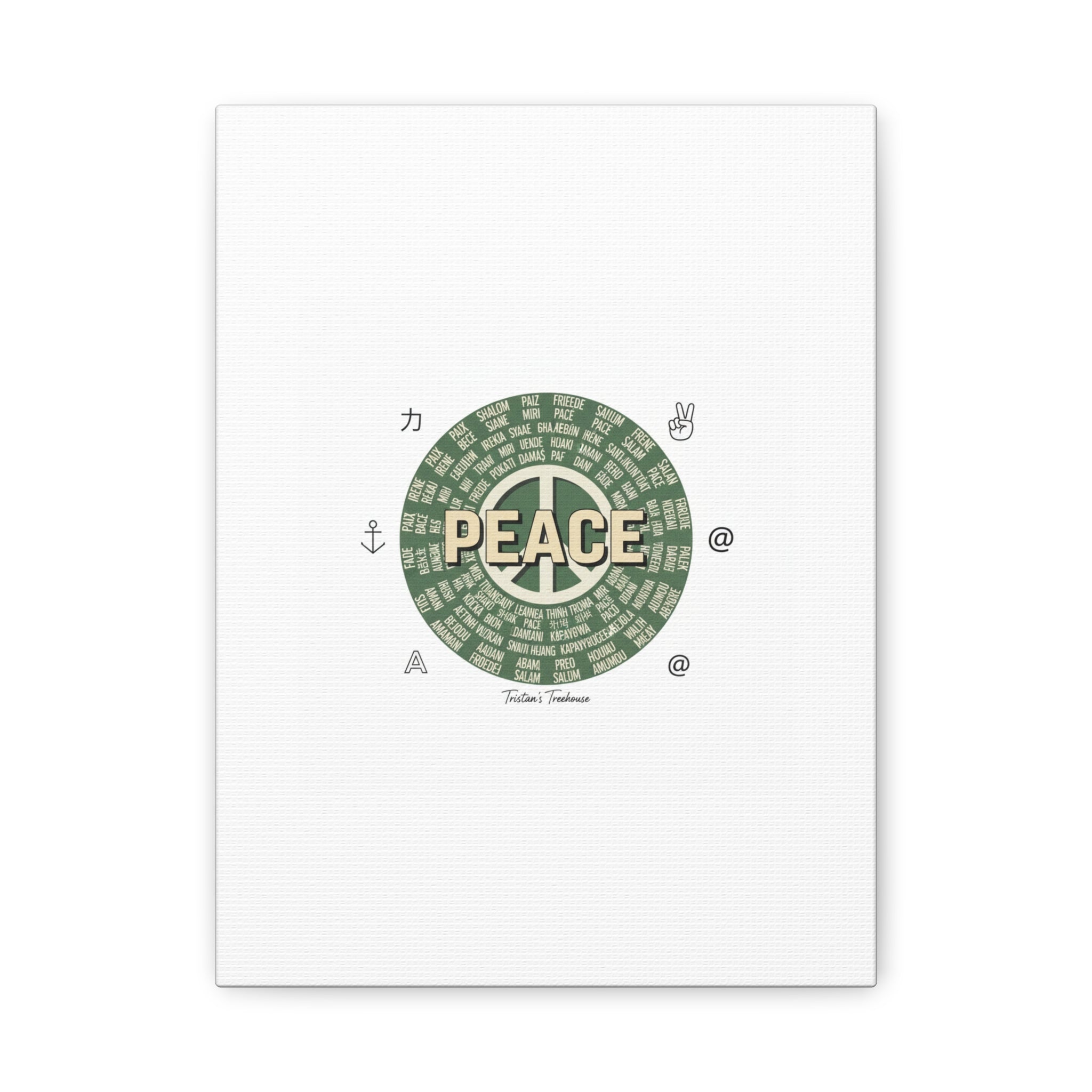 Peace doodle canvas | hand drawn sketch aesthetic, handwritten message