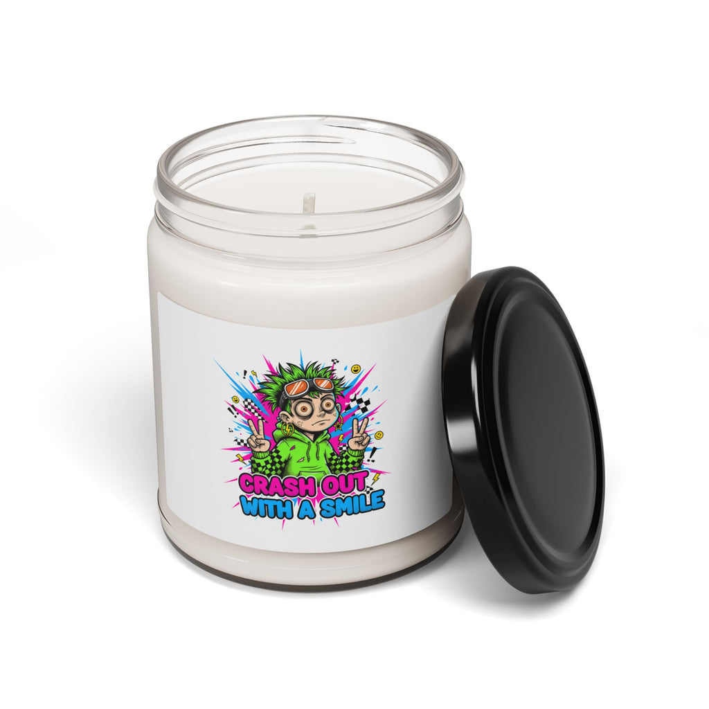 Crash Out With a Smile Candle | Scented Soy, Neon Skate Graffiti