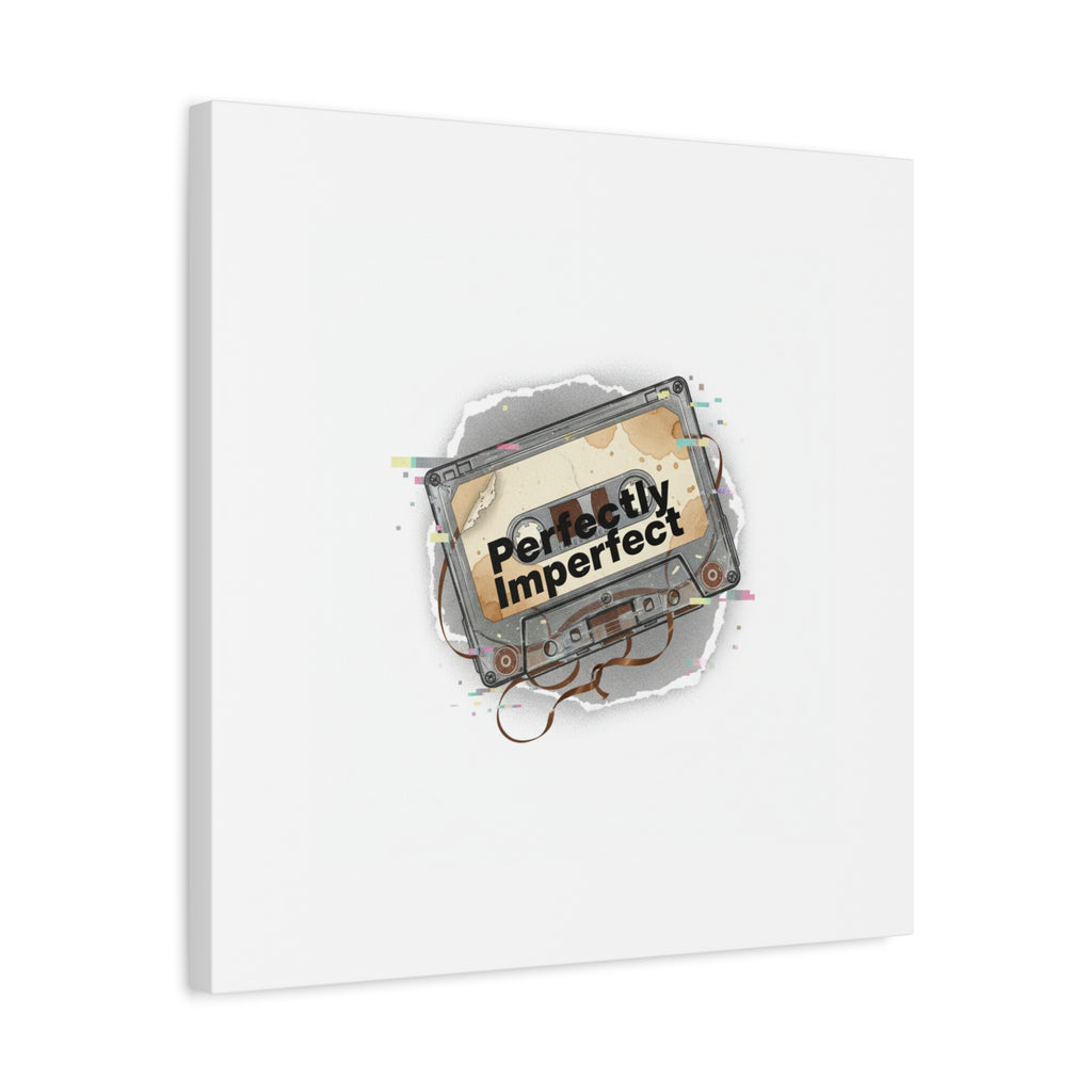 Perfectly Imperfect Cassette, Canvas Print | Analog Error, glitch art static