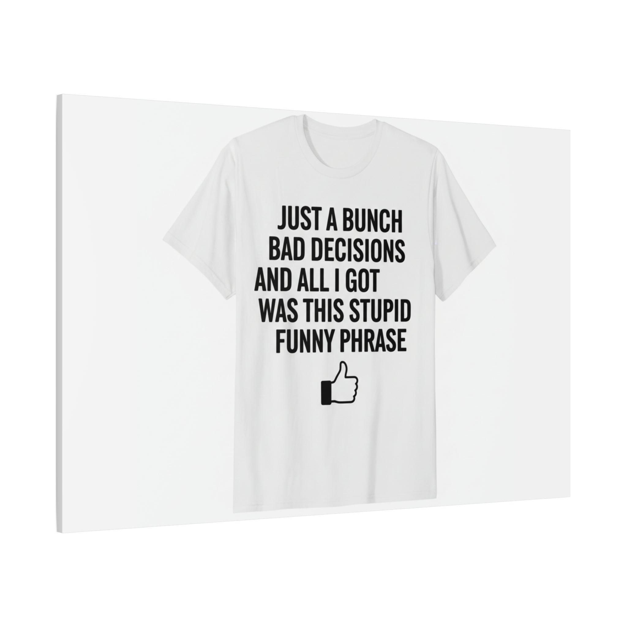 self-deprecating quote Canvas | sarcastic introvert wall art, anxiety humor