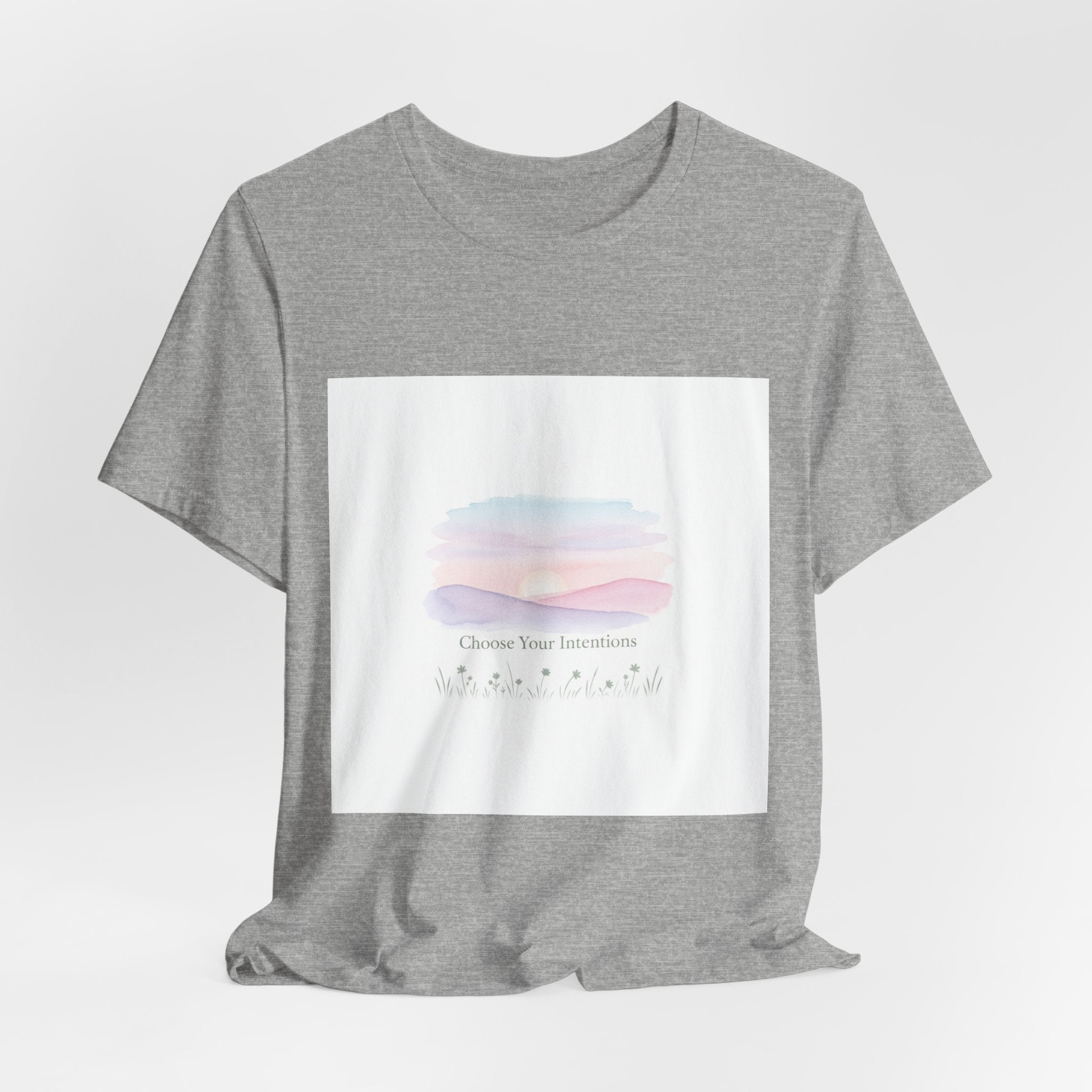 gentle intentions tee | mindful wellness pastel gradient