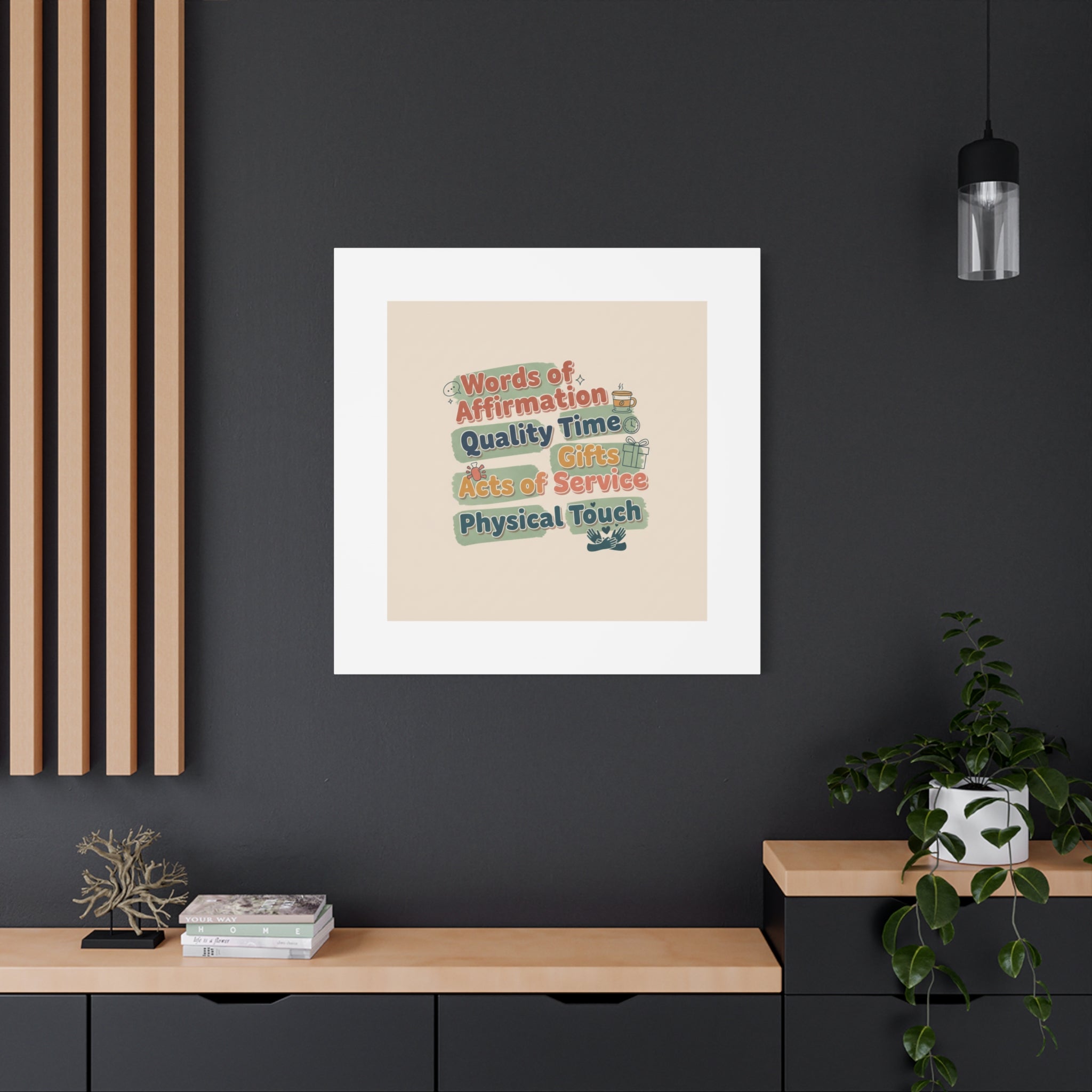 Love Languages List Matte Canvas Wall Art | love language meme, relationship humor
