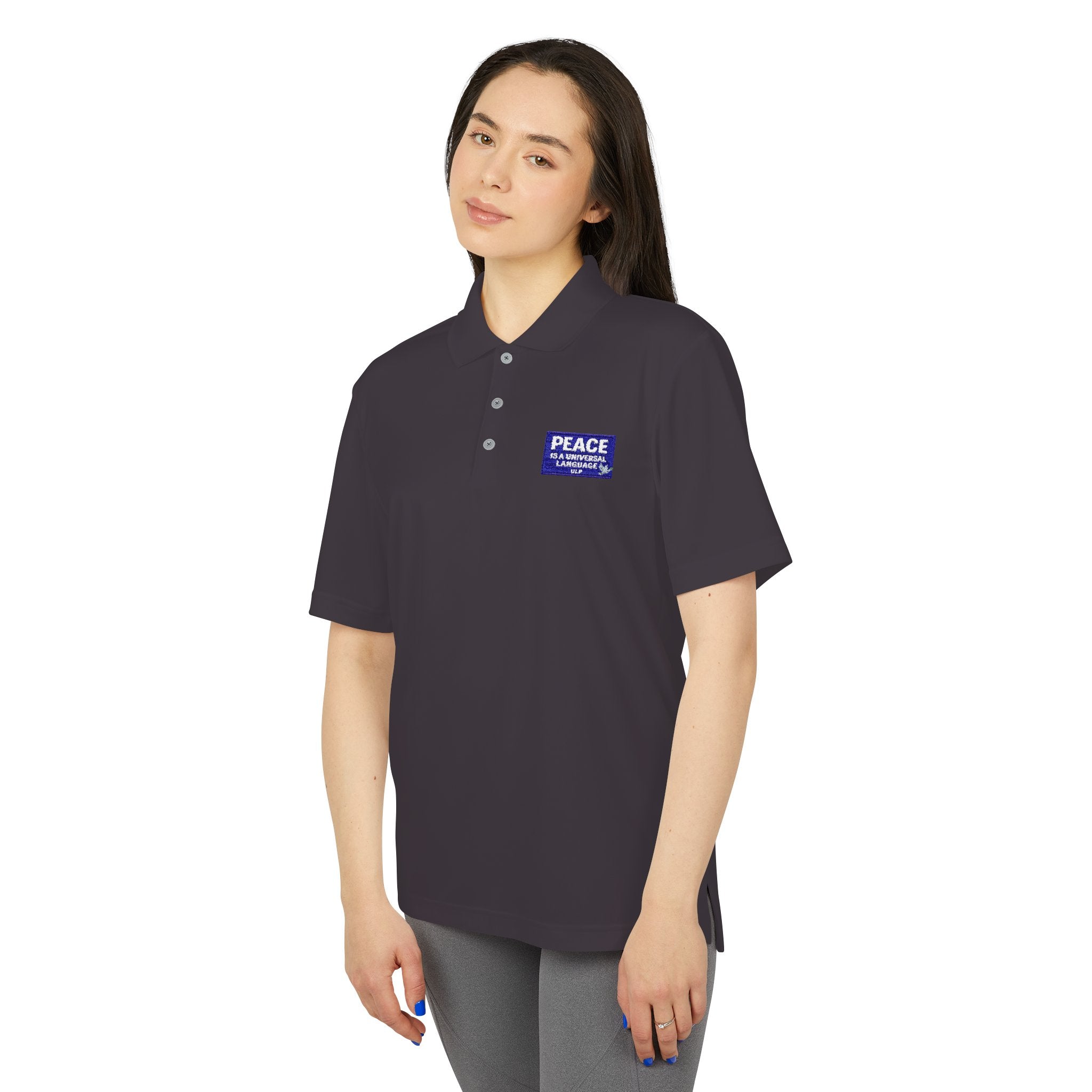 Peace Is a Universal Language Golf Polo — adidas Performance Polo