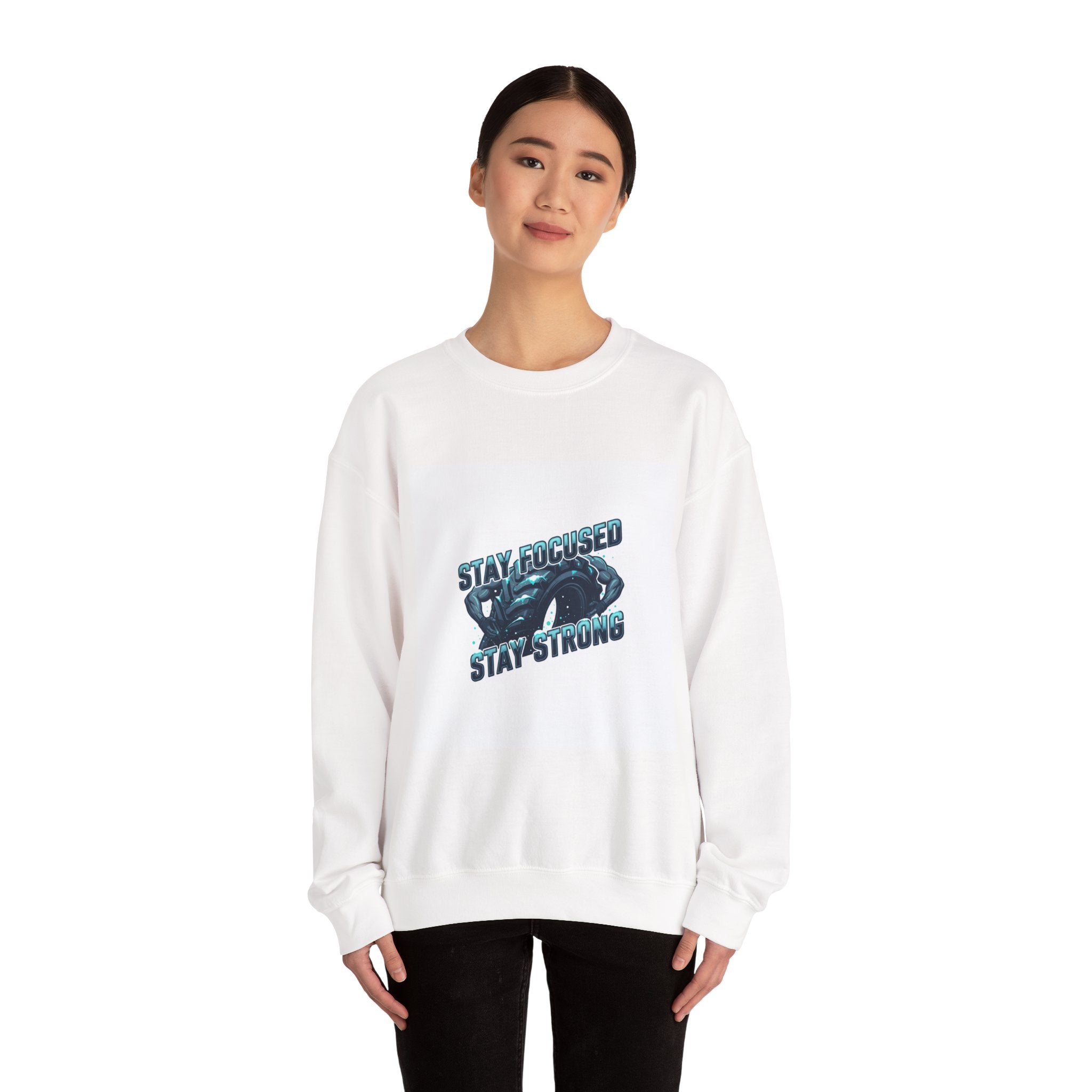 Stay Focused Stay Strong Sweatshirt | winter workout shirt, gym motivation