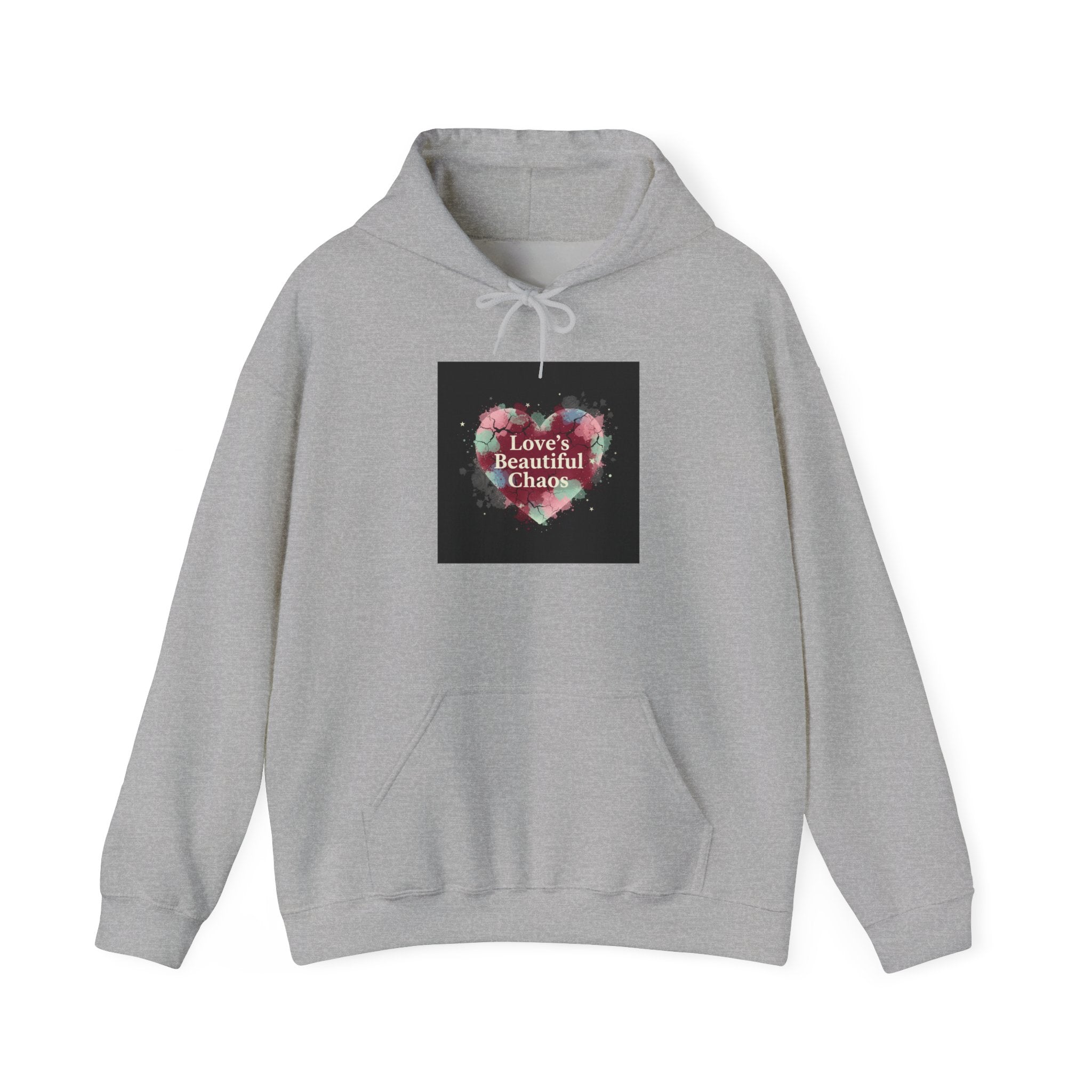 Distressed Heart Collage Hoodie | Soft Grunge Hearts, punk heart design