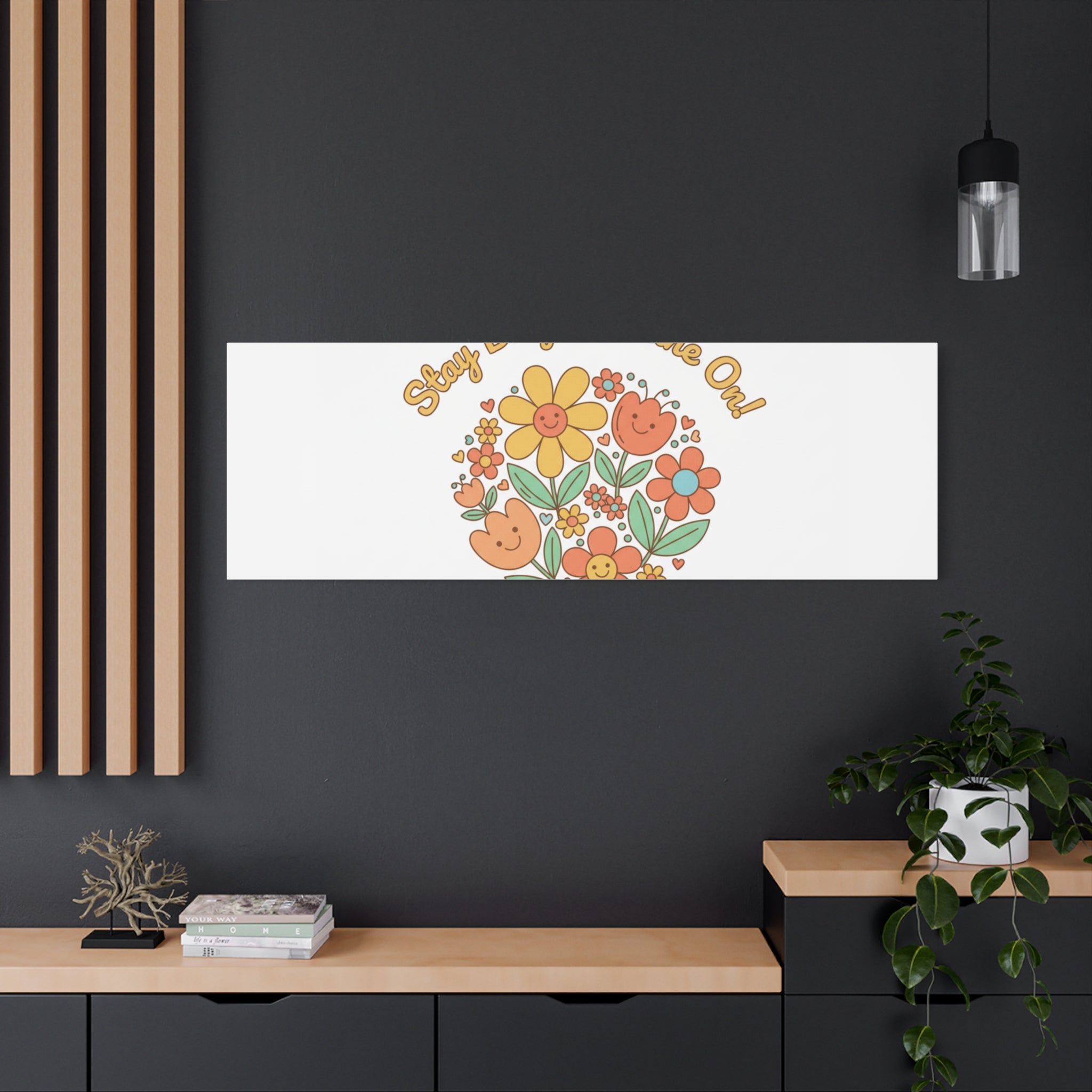 Stay Bright Shine On Canvas | Hopecore, Radical Optimism Wall Art