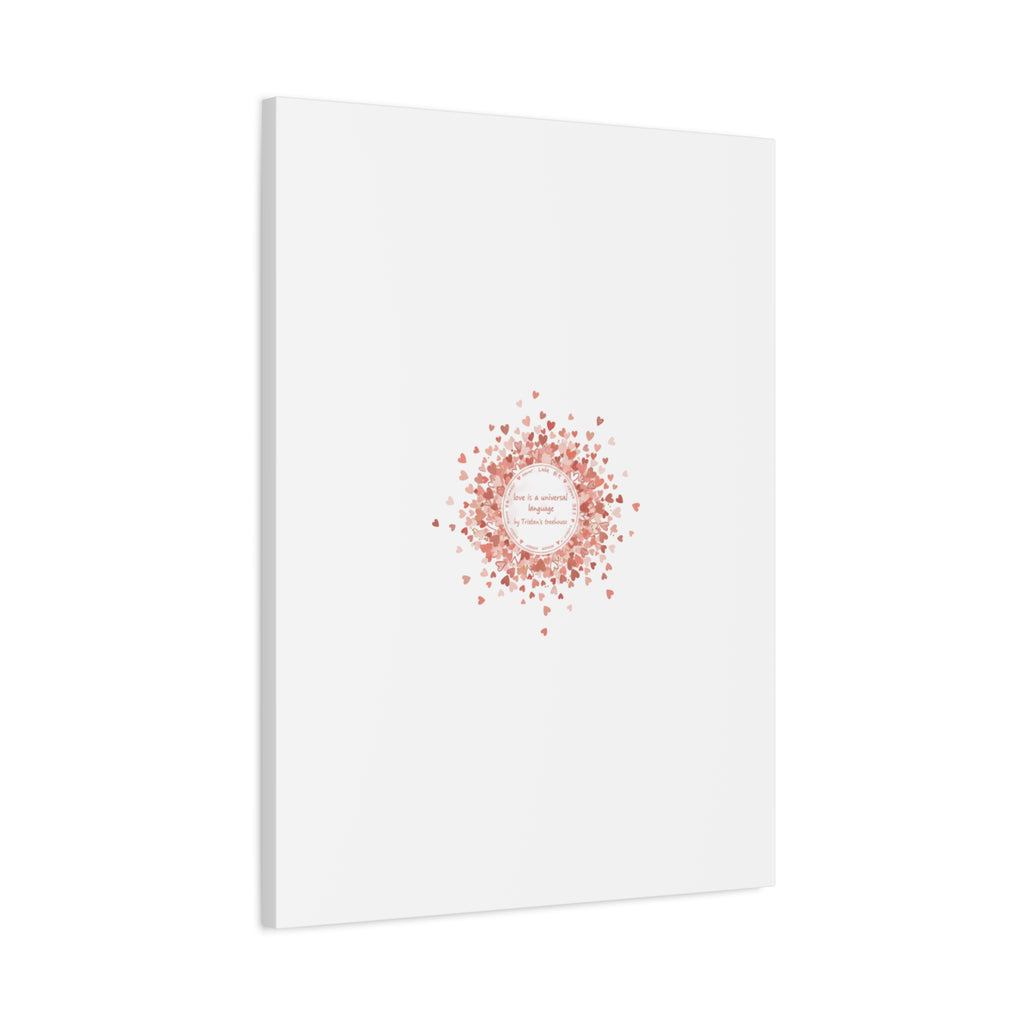 Tiny Heart Confetti Canvas | Matte Stretched Wall Art