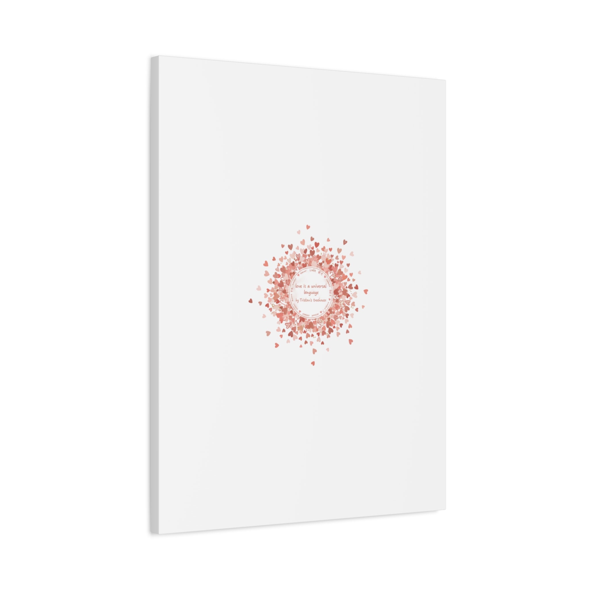 Tiny Heart Confetti Canvas | Matte Stretched Wall Art
