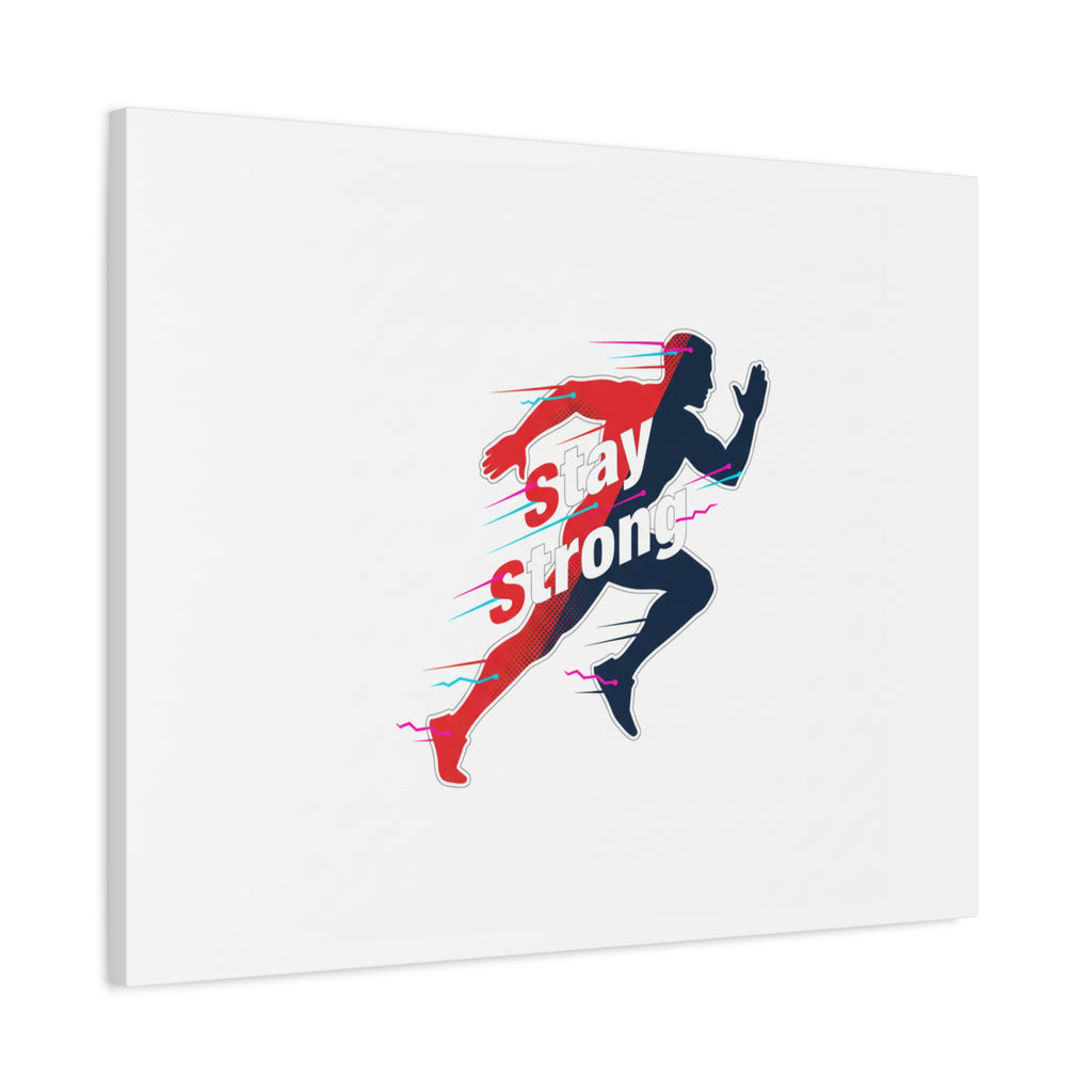 Stay Strong Runner Canvas | Fitness Motivation, Gym Wall Art