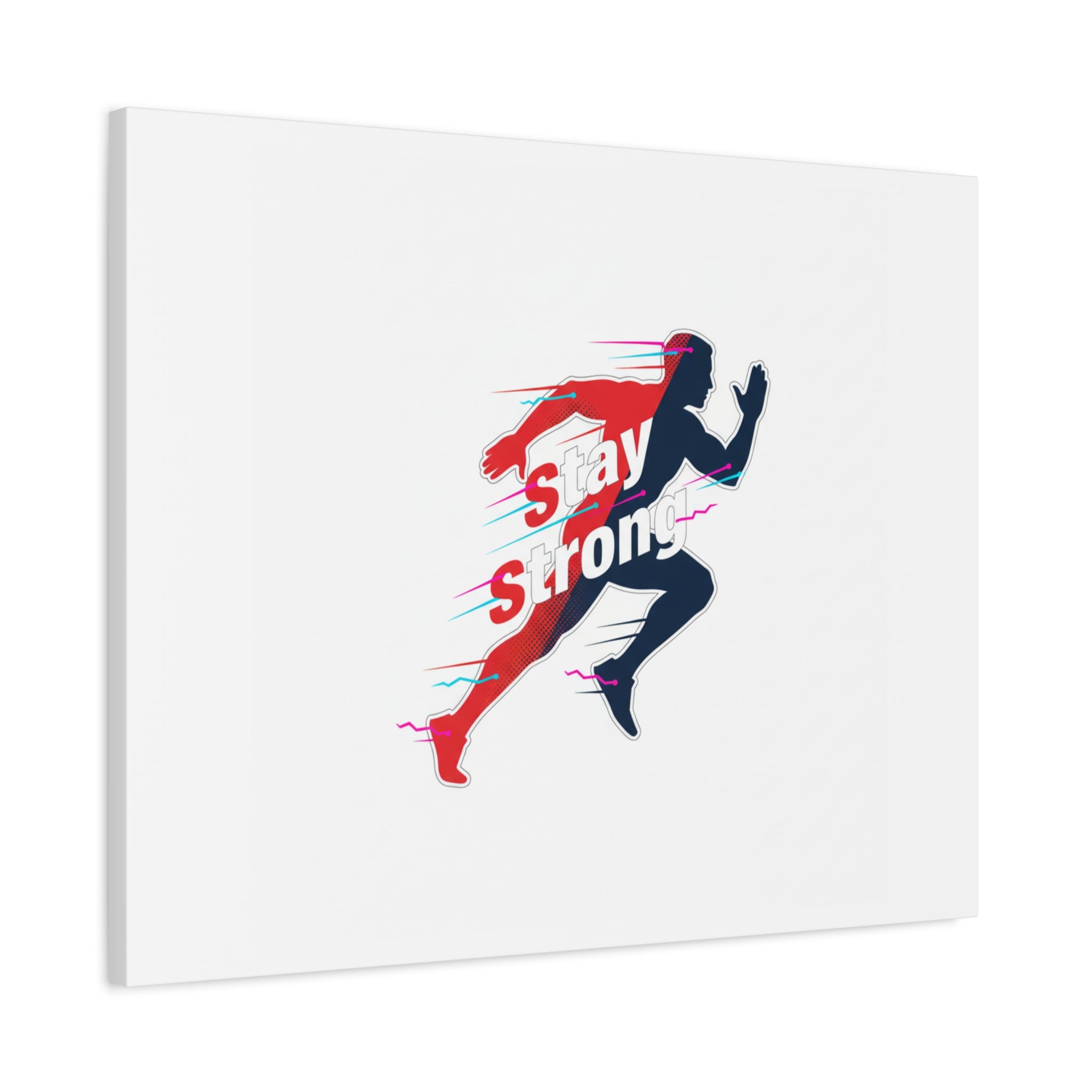 Stay Strong Runner Canvas | Fitness Motivation, Gym Wall Art