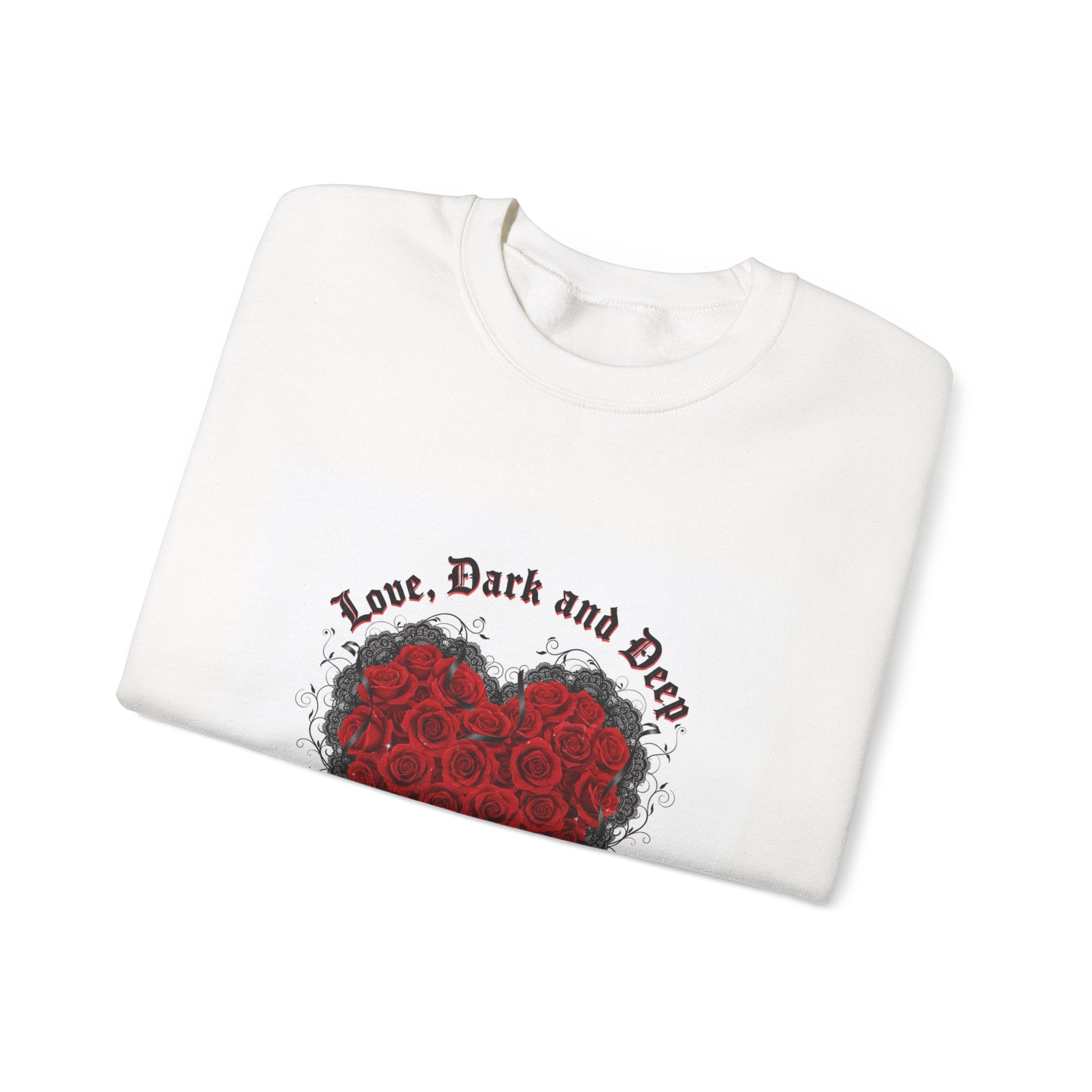 Gothic Rose Heart sweatshirt | New Romantic, 80s nostalgia