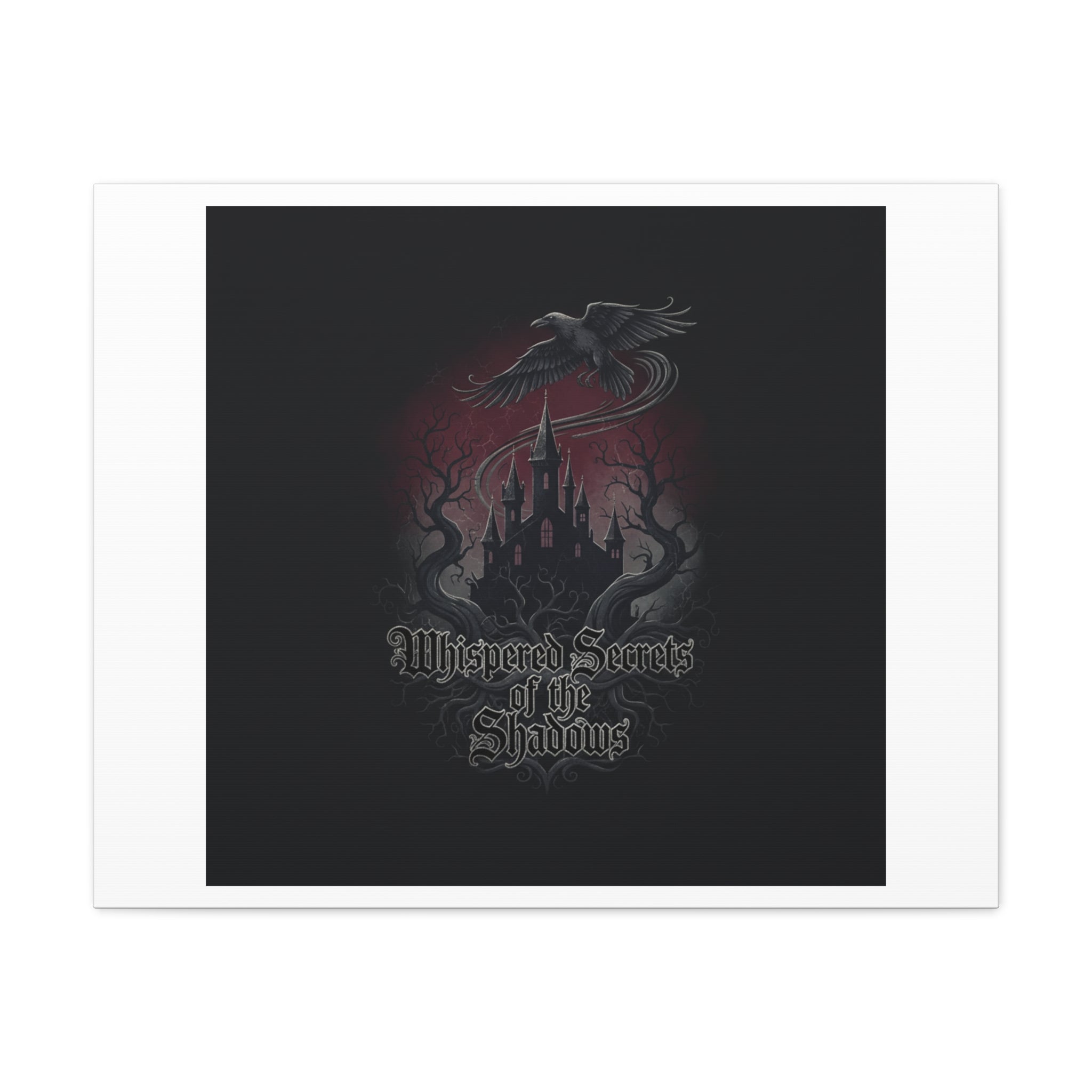 Whispered Secrets of the Shadows Castle Wall Art, Matte Canvas | Gothic Medieval Decor