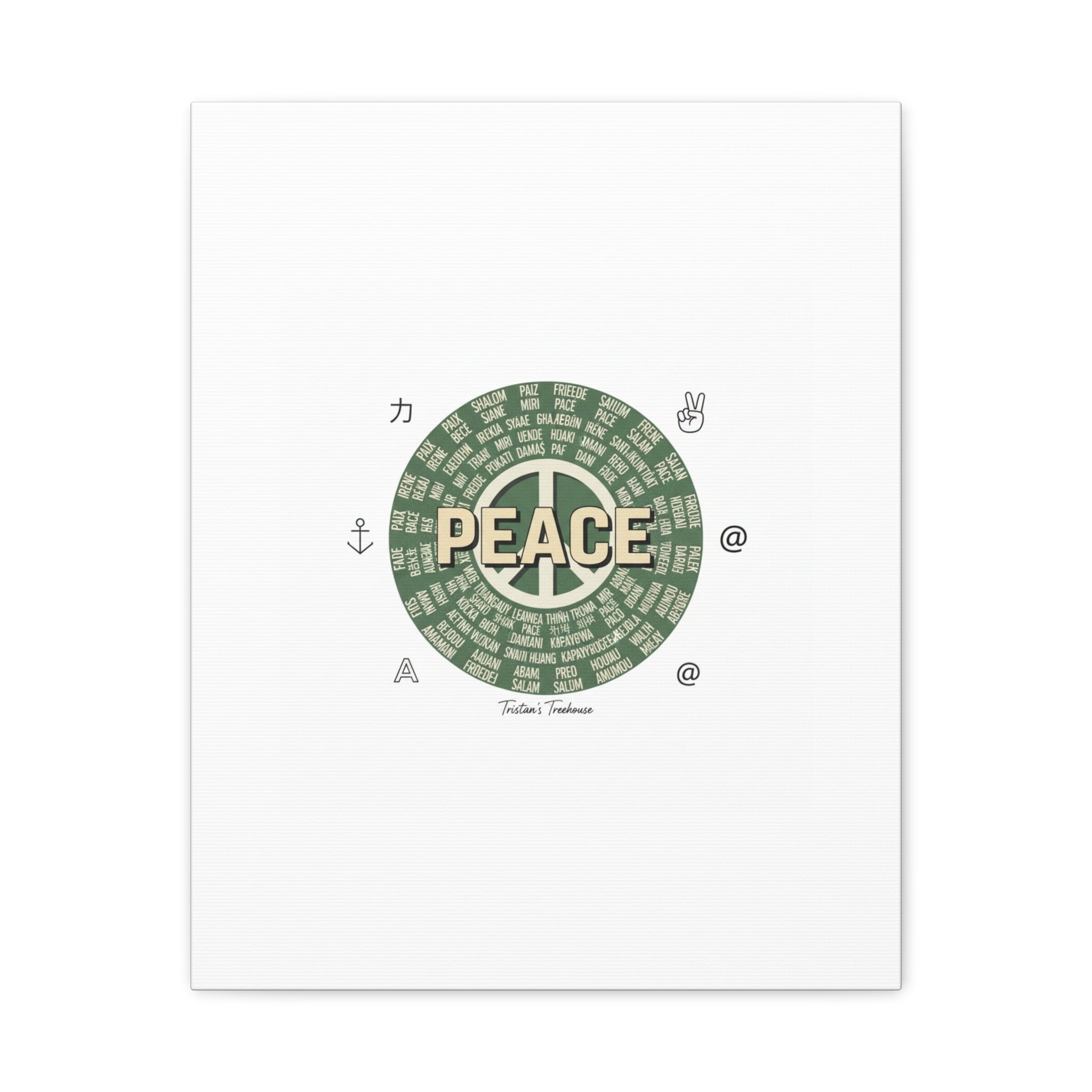 Peace doodle canvas | hand drawn sketch aesthetic, handwritten message