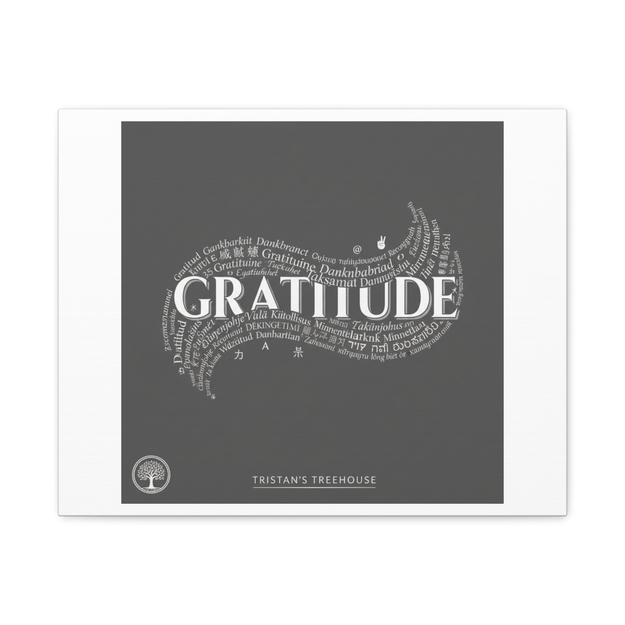 Gratitude Wall Art Matte Canvas | Tiny Treats, sweet uplifting print