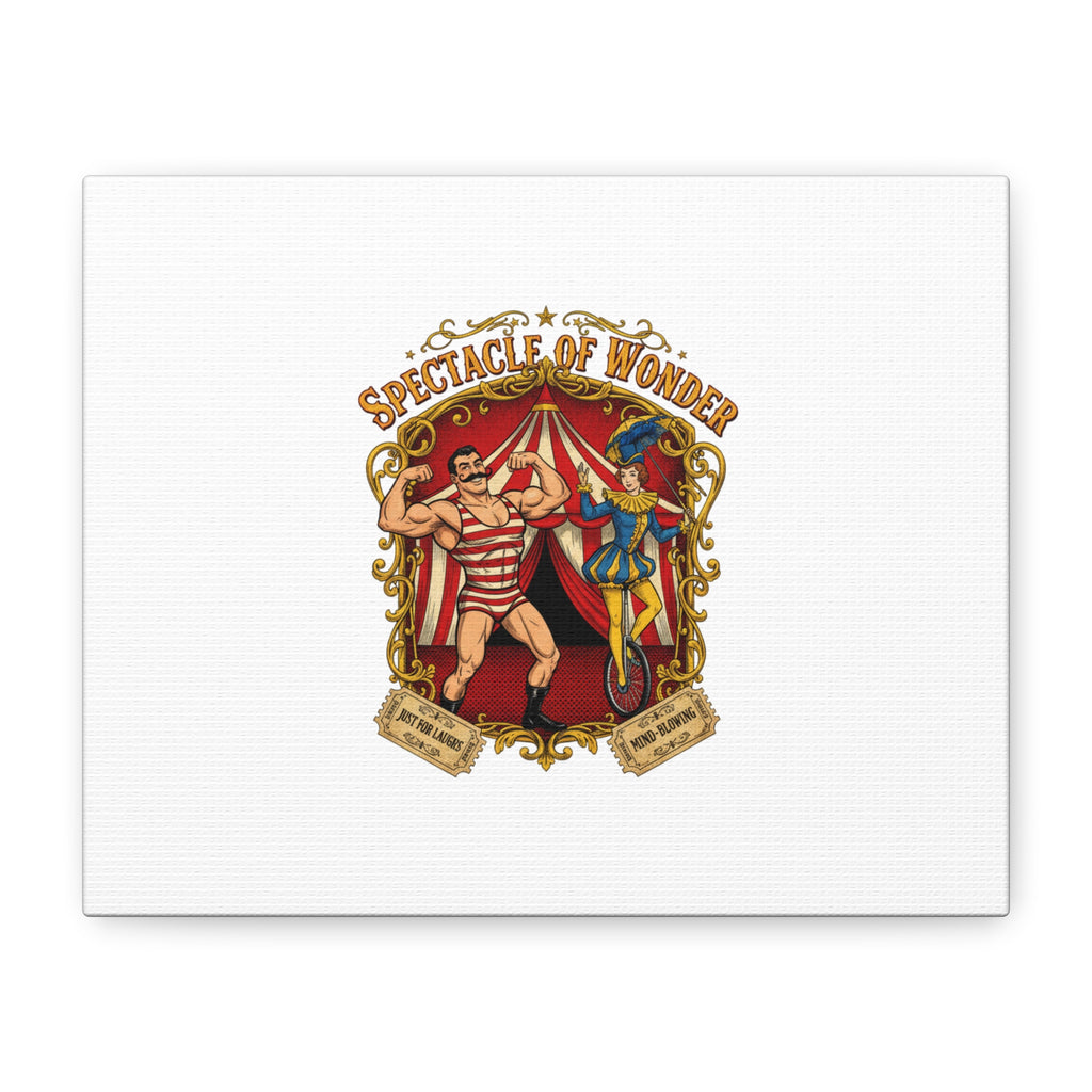 Spectacle of Wonder Circus Art Print, Canvas | Vintage Carnival Design