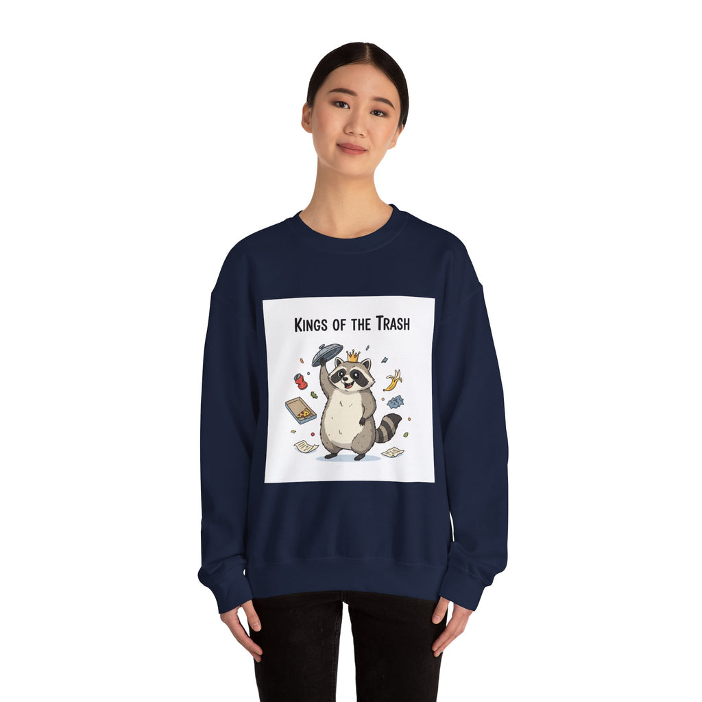 Kings of the Trash Raccoon Sweatshirt | trash panda, raccoon doodle