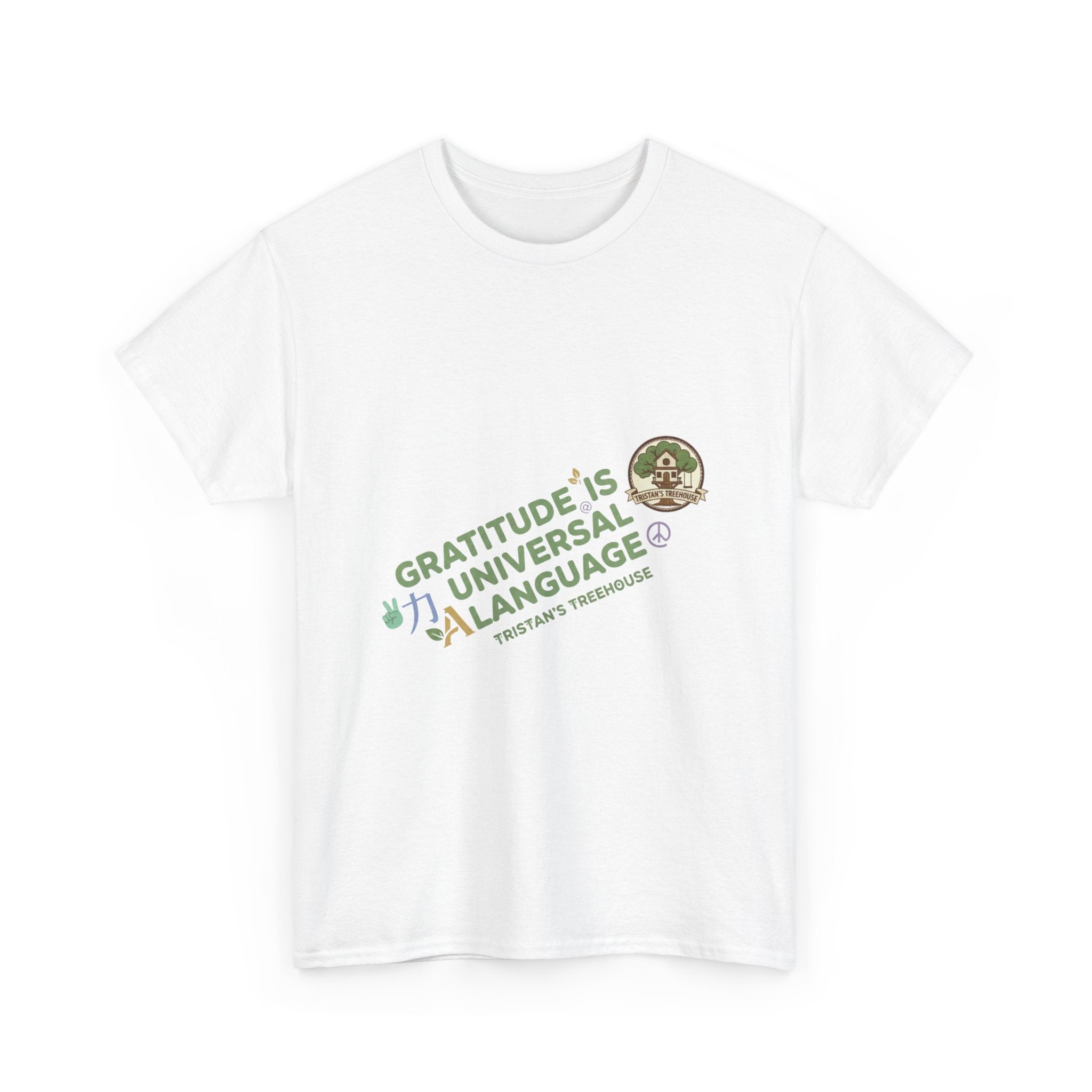 Gratitude Is A Universal Language Tee — Positive Mindfulness Graphic T-Shirt