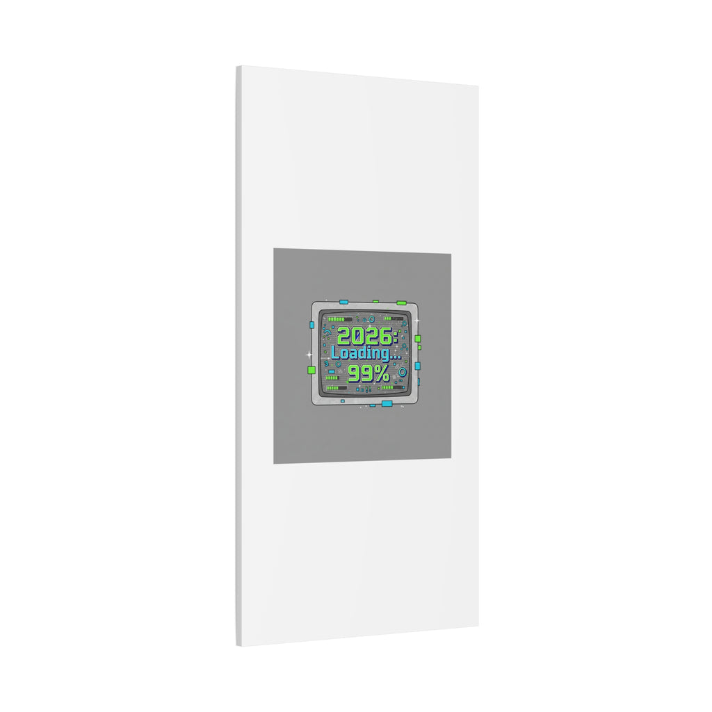 2026 Loading 99% Canvas | NYE countdown, retro system interface