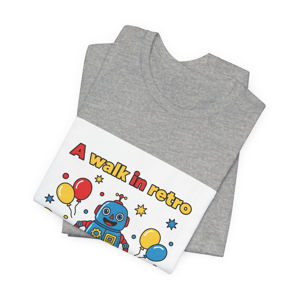 Retro Robot Toy Graphic Tee | Throwback Kid, Primary Colors