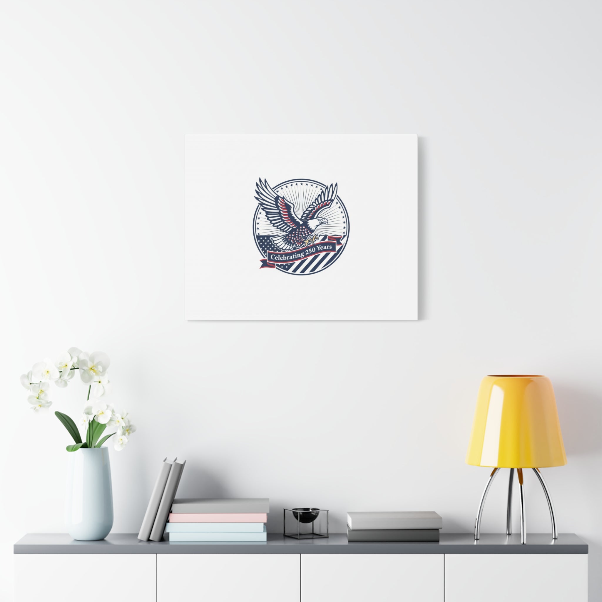 250th Anniversary Eagle Emblem Canvas | Semiquincentennial Americana