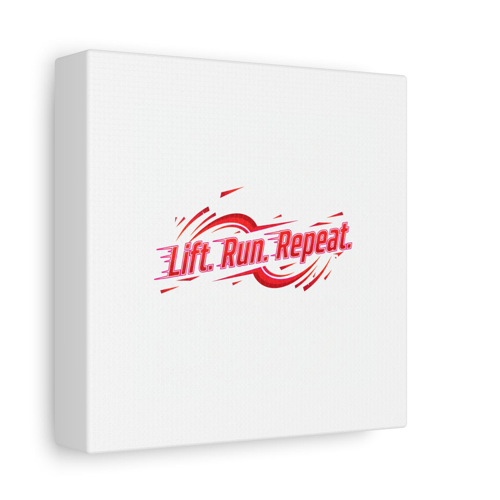 Lift Run Repeat Canvas | Fitness Wall Art, Gym Motivation