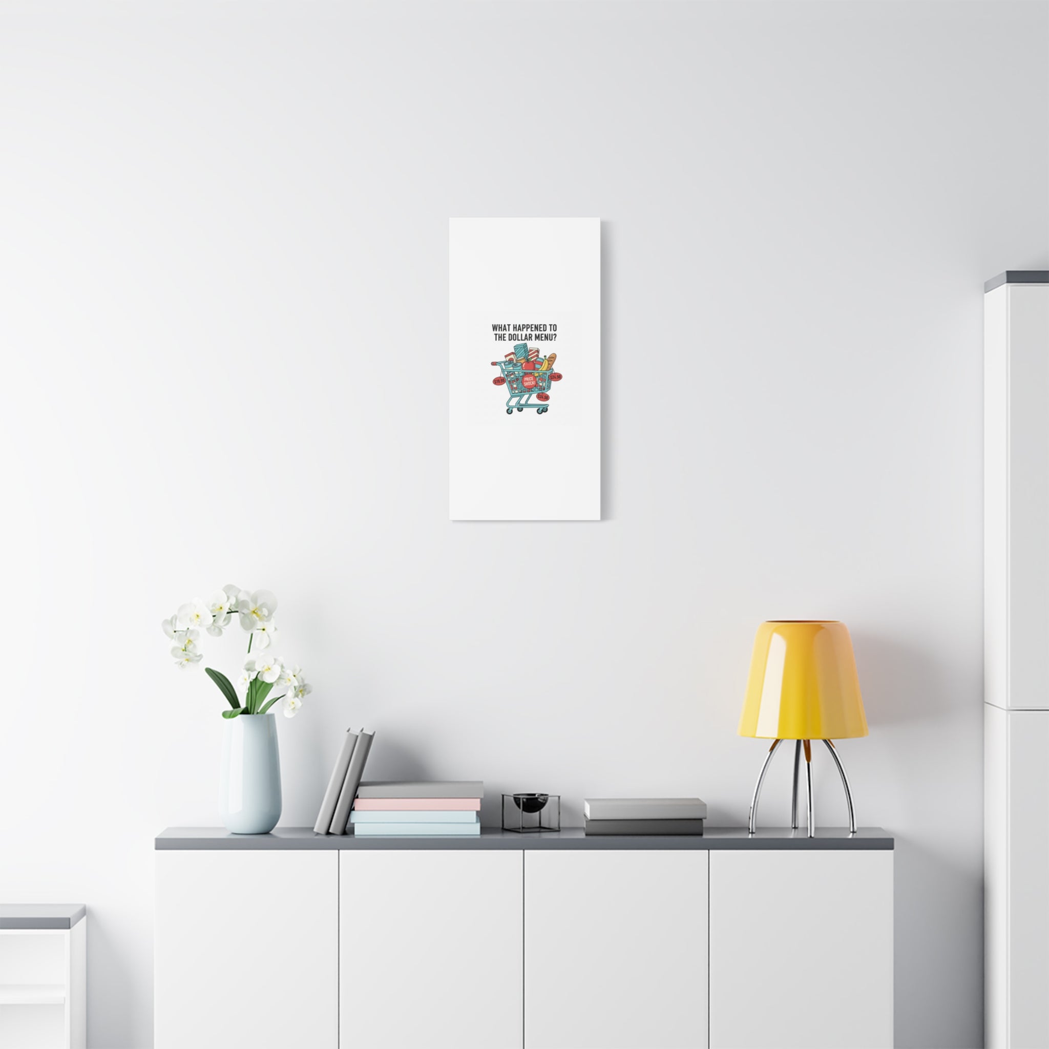 What Happened to the Dollar Menu? Canvas | Grocery Prices Meme, Price Shock Wall Art
