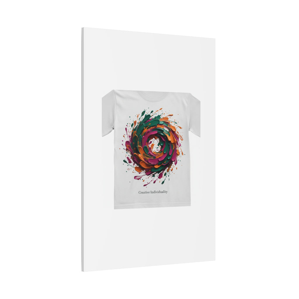 Painterly Abstract Floral Swirl Canvas | Matte Stretched Canvas