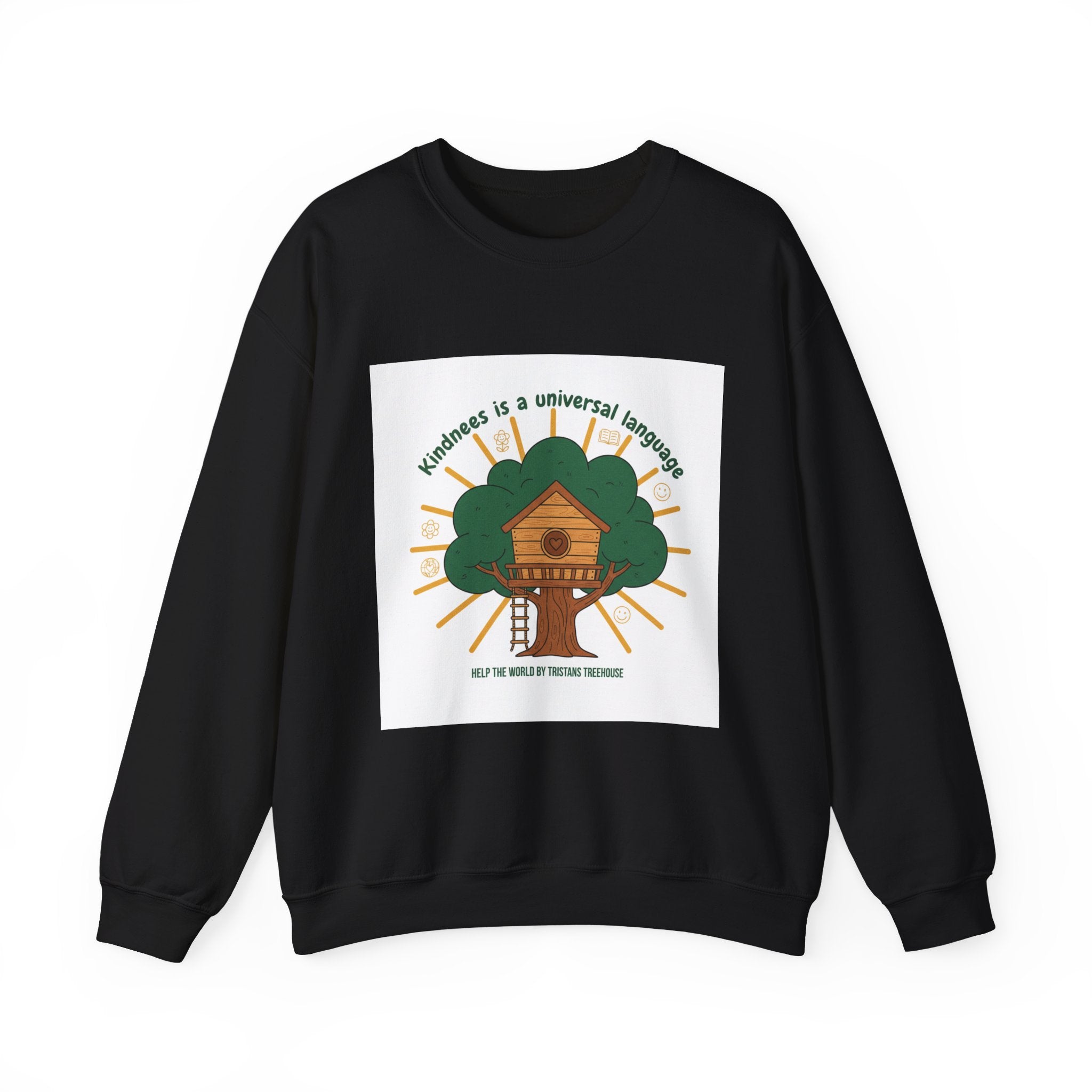 Kindness Treehouse Sweatshirt | eco humor, sustainable living