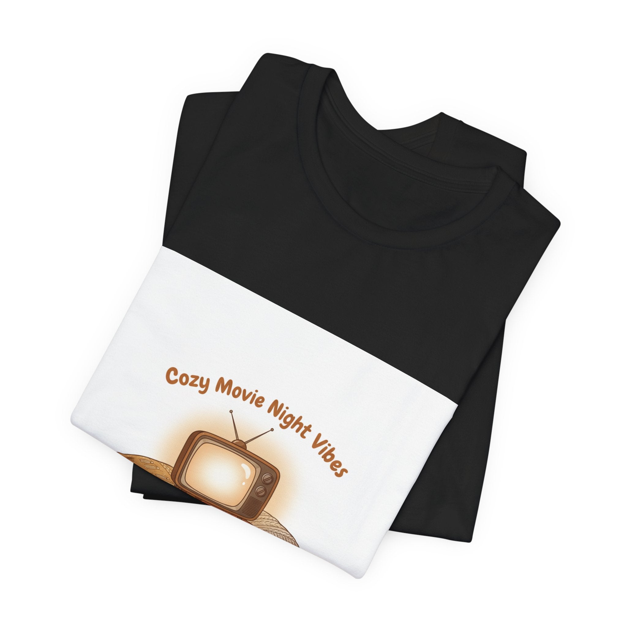 Cozy Movie Night Vibes T-Shirt | Cottagecore Homebody Graphic Tee