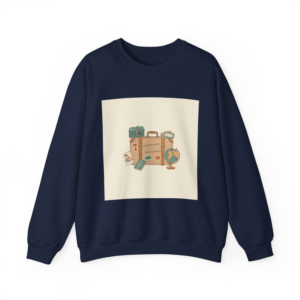 Vintage Travel Postcard Sweatshirt | travel stamps, wanderlust design