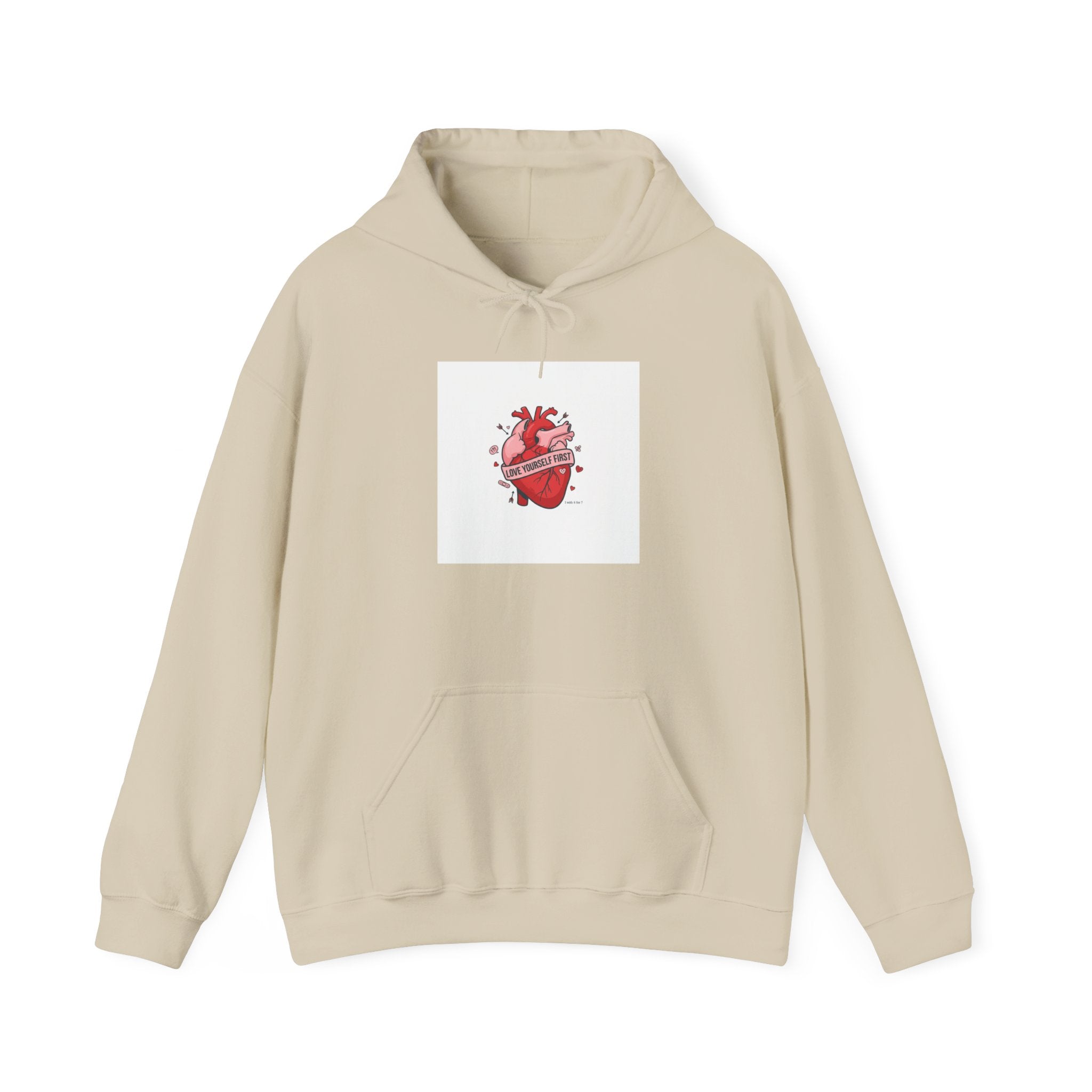 Snarky Heart Graphic Hoodie | anti love graphic, punk Valentine design
