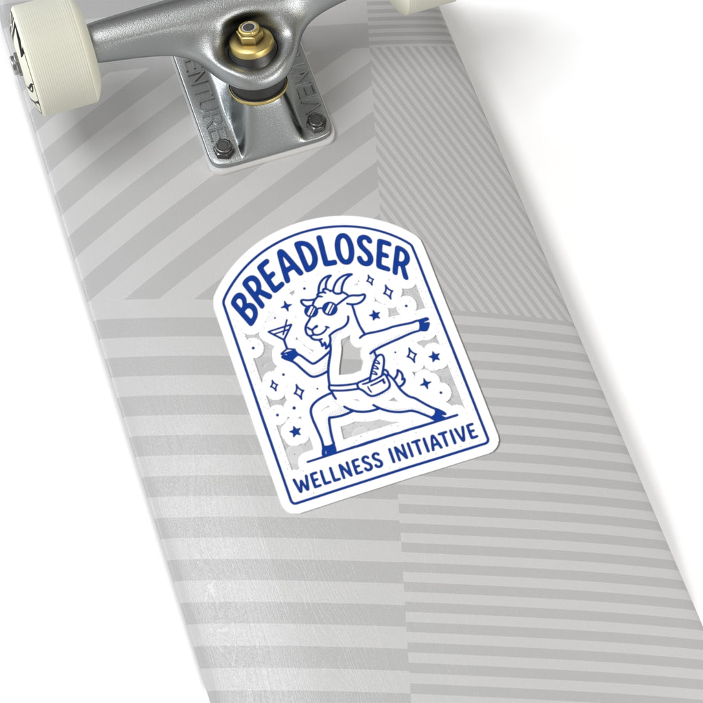 BREADLOSER doodle sticker | Kiss-Cut Sticker, burnout humor meme