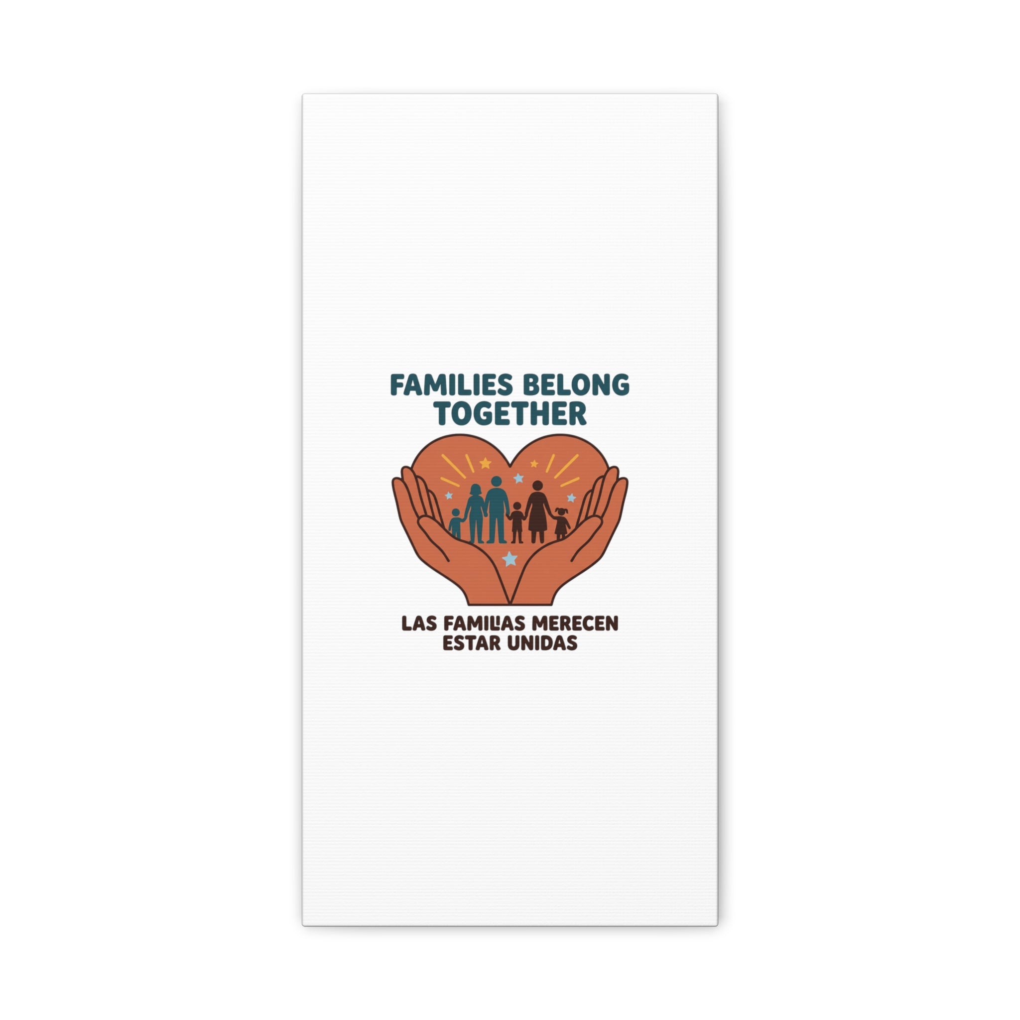 Families Belong Together Canvas | Family Unity, Bilingual Solidarity