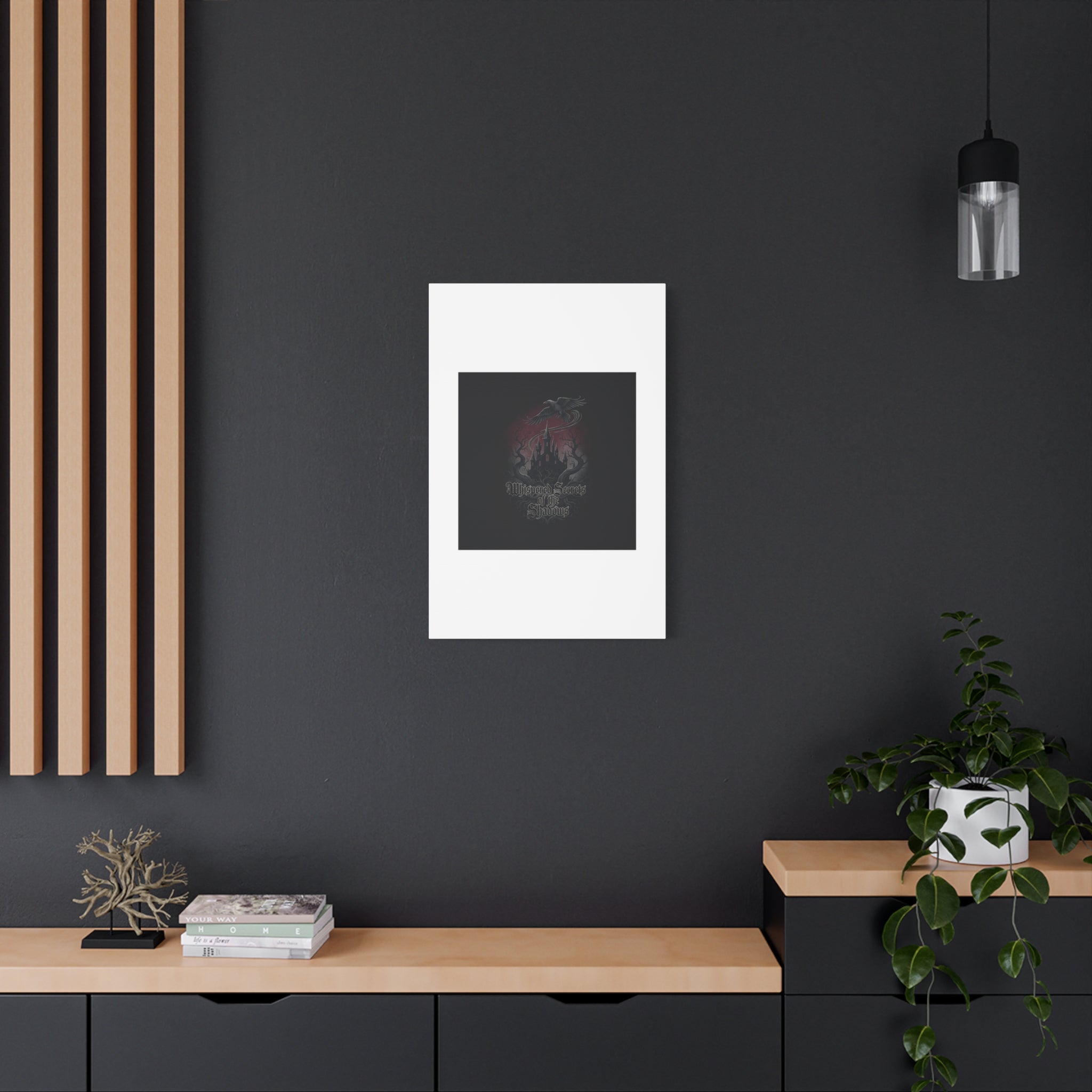 Whispered Secrets of the Shadows Castle Wall Art, Matte Canvas | Gothic Medieval Decor