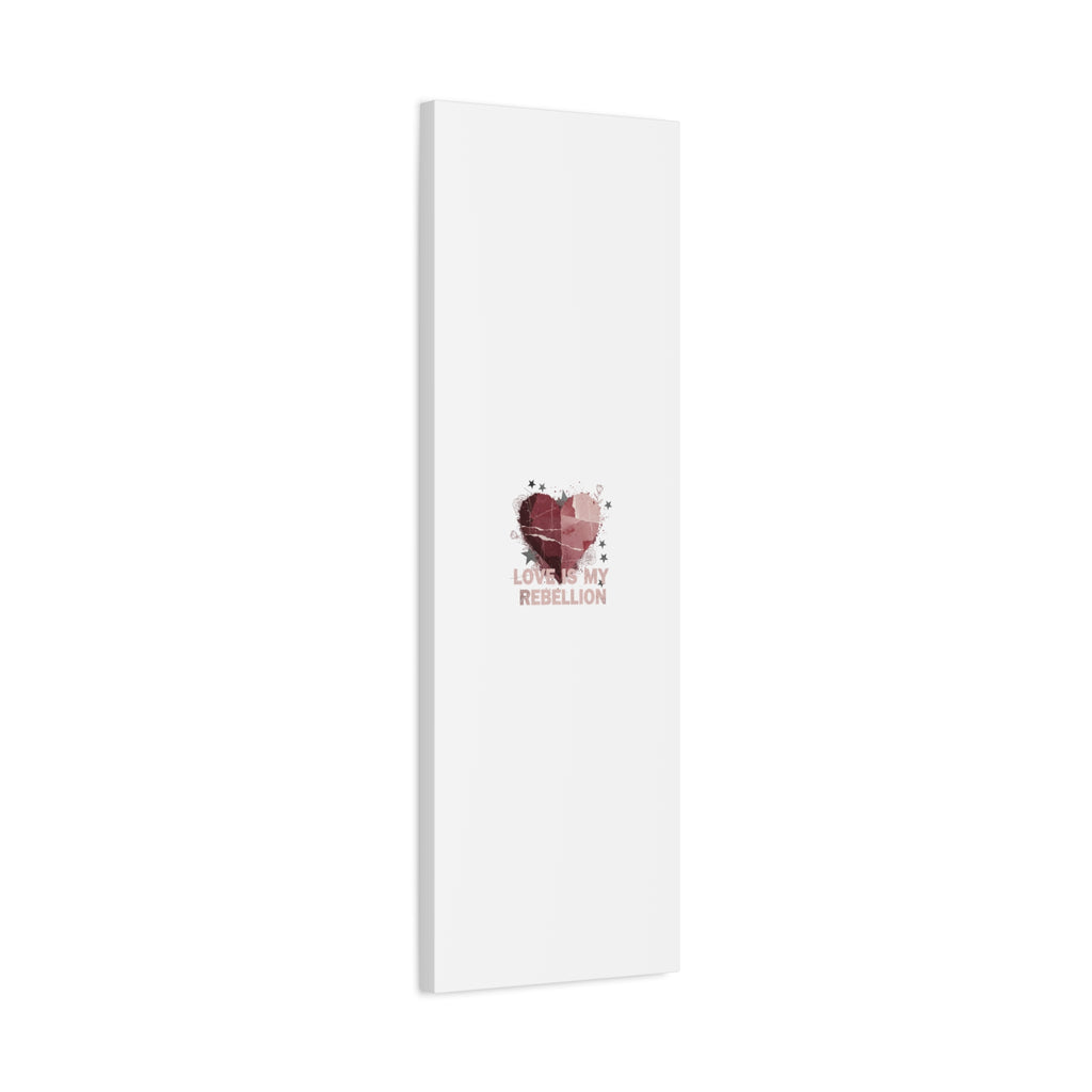 Love Is My Rebellion Canvas | Soft Grunge Hearts, Distressed Valentine Collage