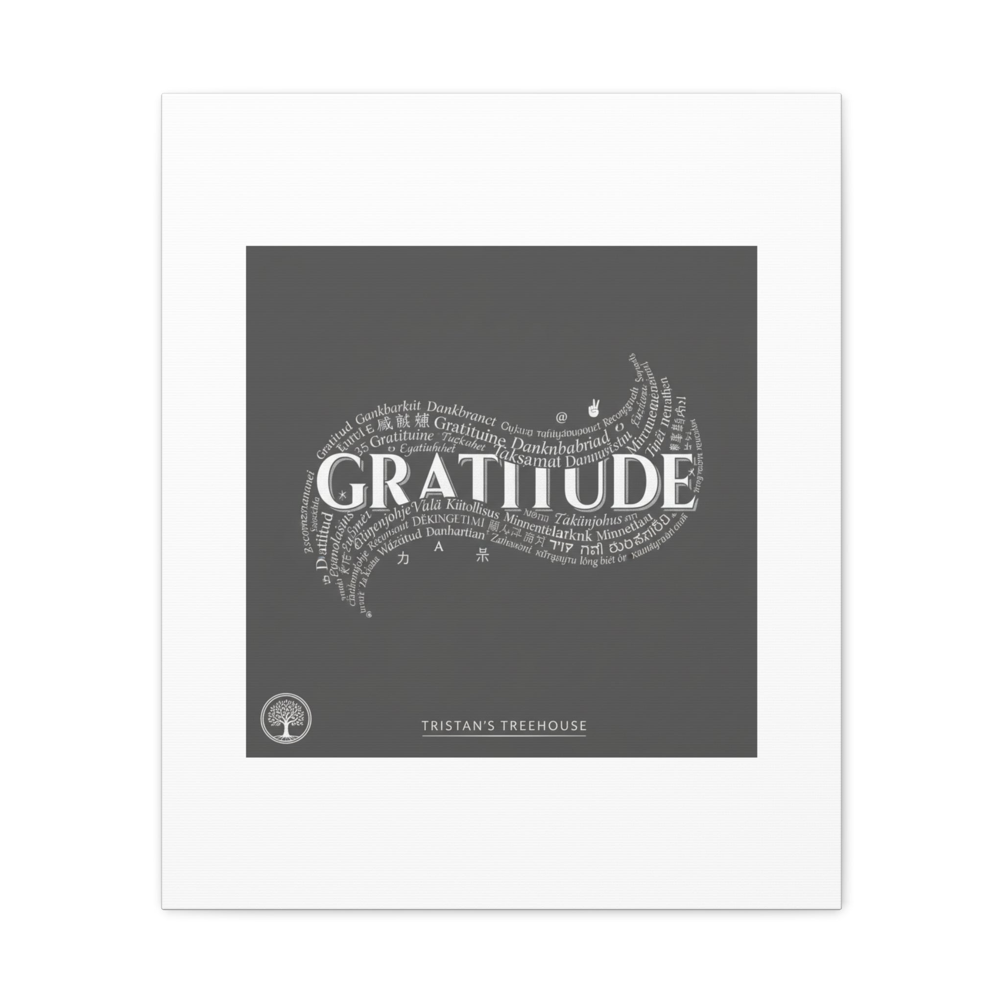 Gratitude Wall Art Matte Canvas | Tiny Treats, sweet uplifting print