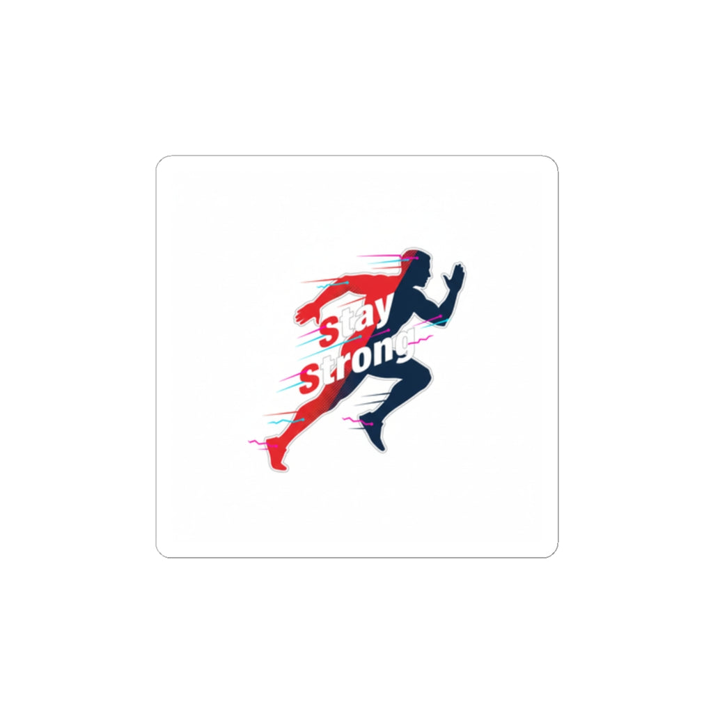 Stay Strong Runner Sticker | Fitness Motivation, Gym Mantra
