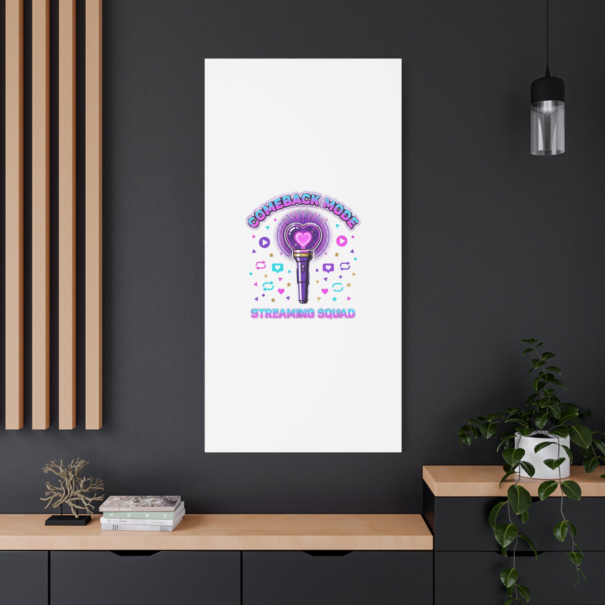 Comeback Mode Lightstick Canvas | K-pop Comeback, Streaming Squad