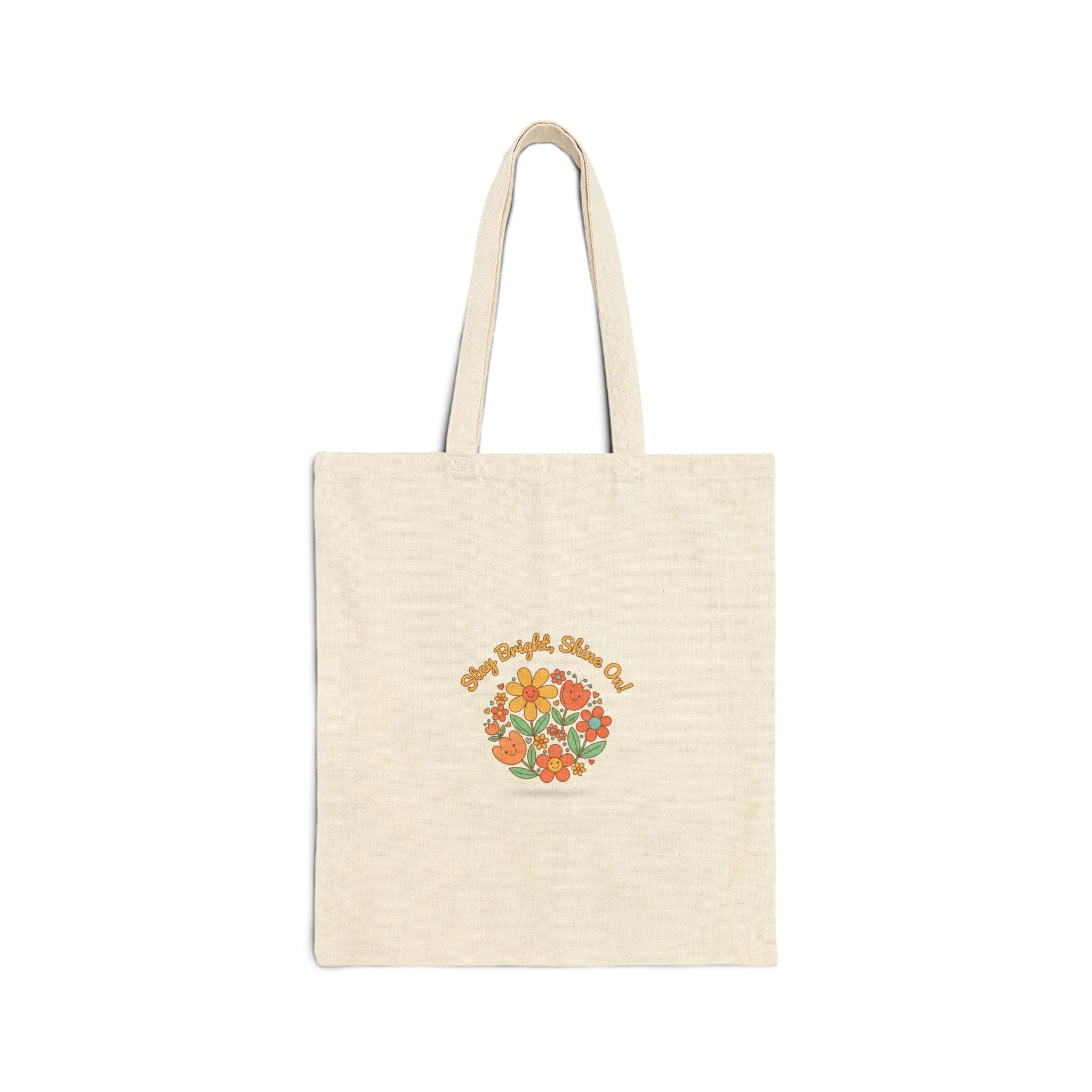Be Bright, Shine On Tote | Hopecore, Radical Optimism Canvas