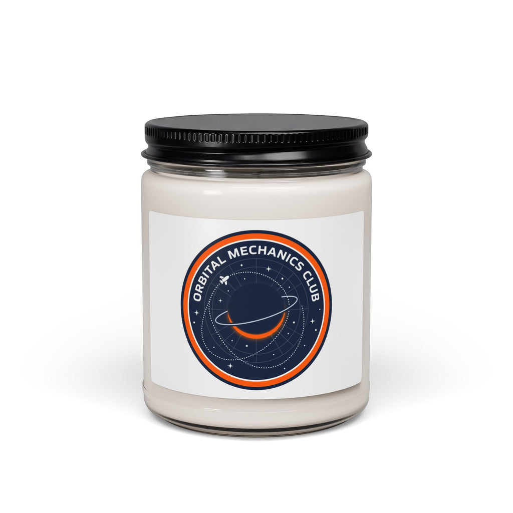 Orbital Mechanics Club Candle, Soy Candle | Space, Mission Patch