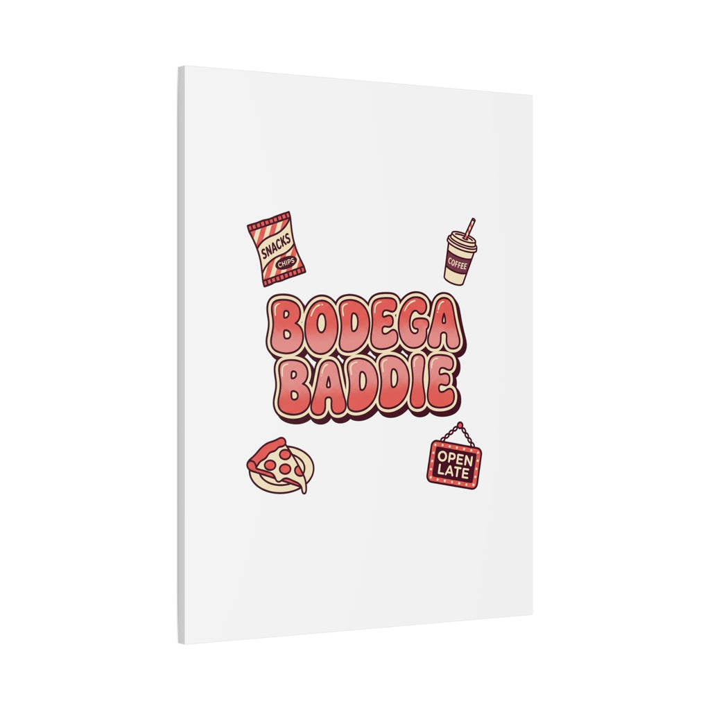 Bodega Baddie Matte Canvas, Stretched | NYC Y2K Corner Store Vibes