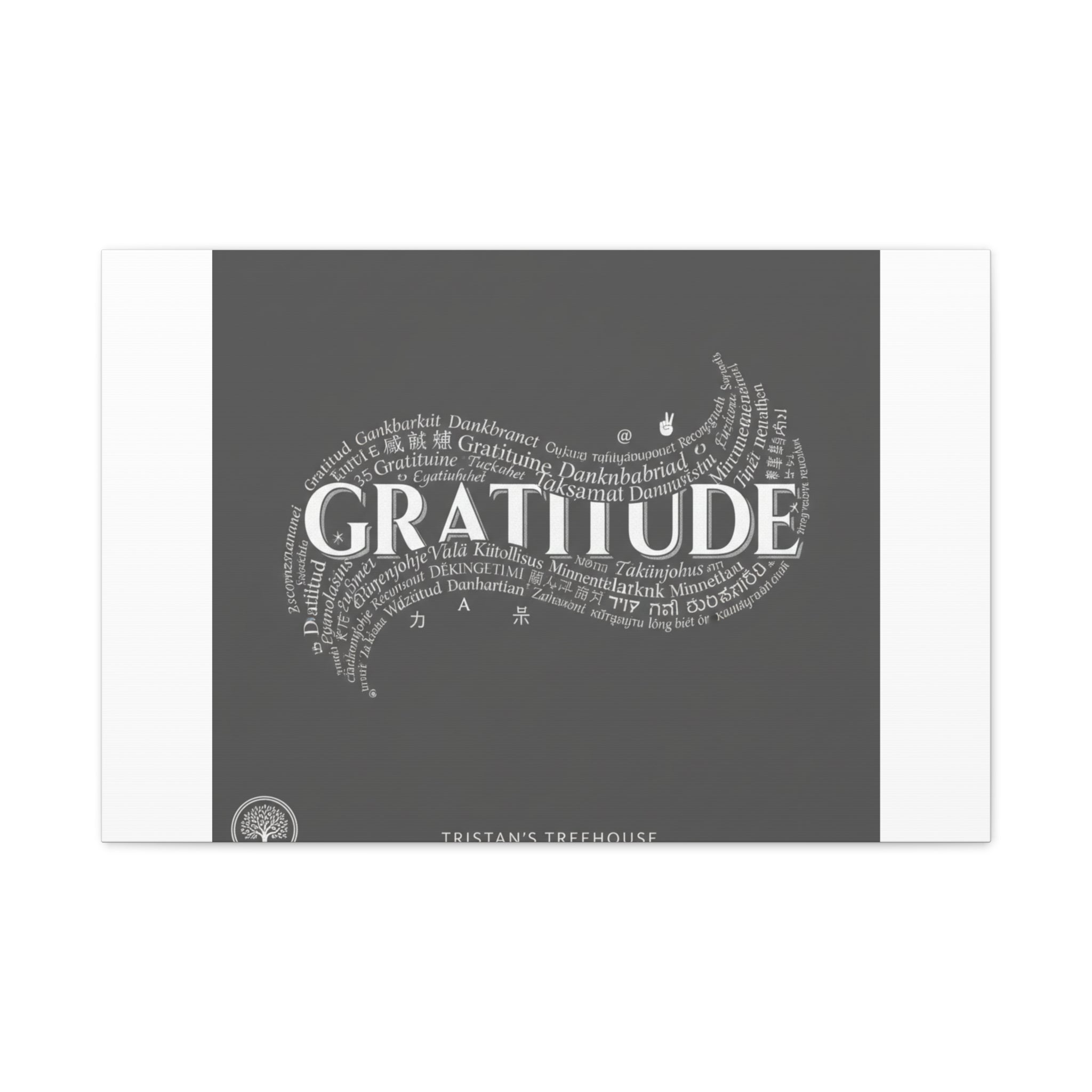 Gratitude Wall Art Matte Canvas | Tiny Treats, sweet uplifting print