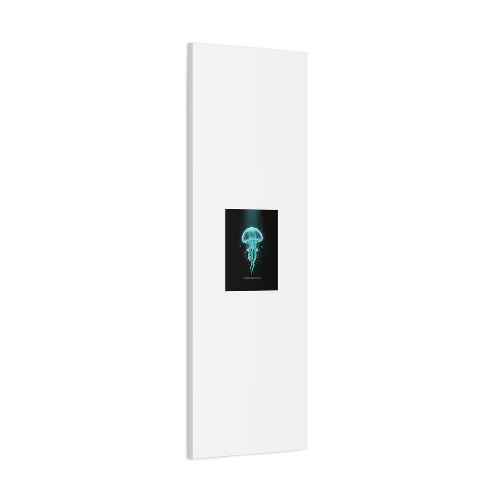 Bioluminescent Jellyfish Art Canvas | Deep Sea Aesthetic, Neon Glow